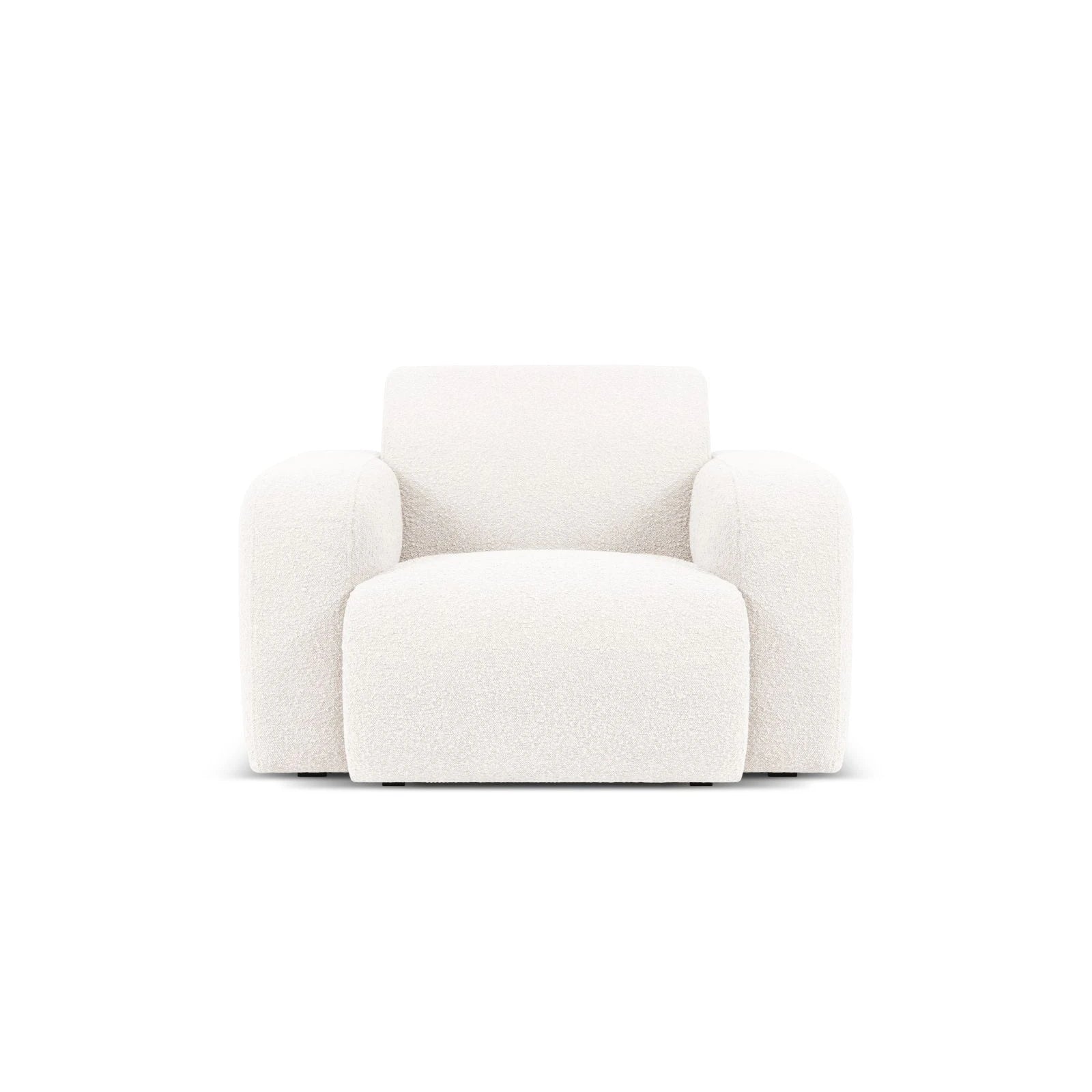 Molino Sessel mit Bezug aus Chenille oder Boucle, 105x95 cm