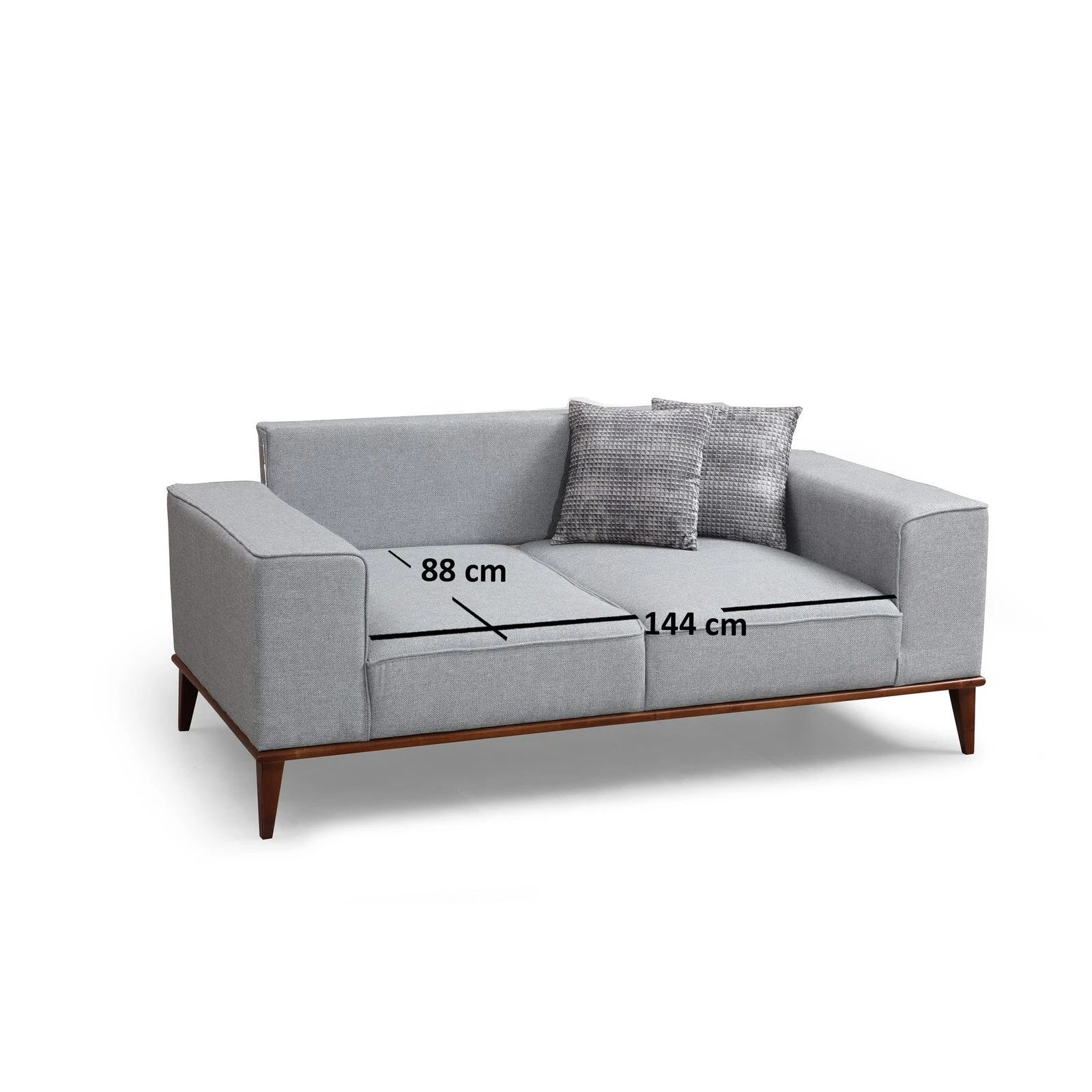 Montana 2-Sitzer Schlafsofa in Grau, 184x91 cm - Image 4