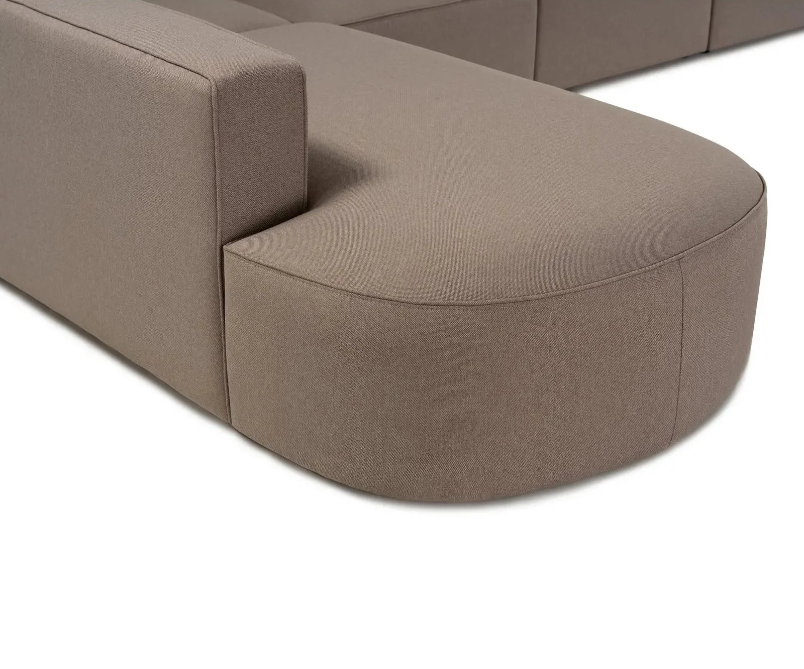 Mora Ecksofa, Linke Seite, in Hellbraun, 320x235 cm - Image 9