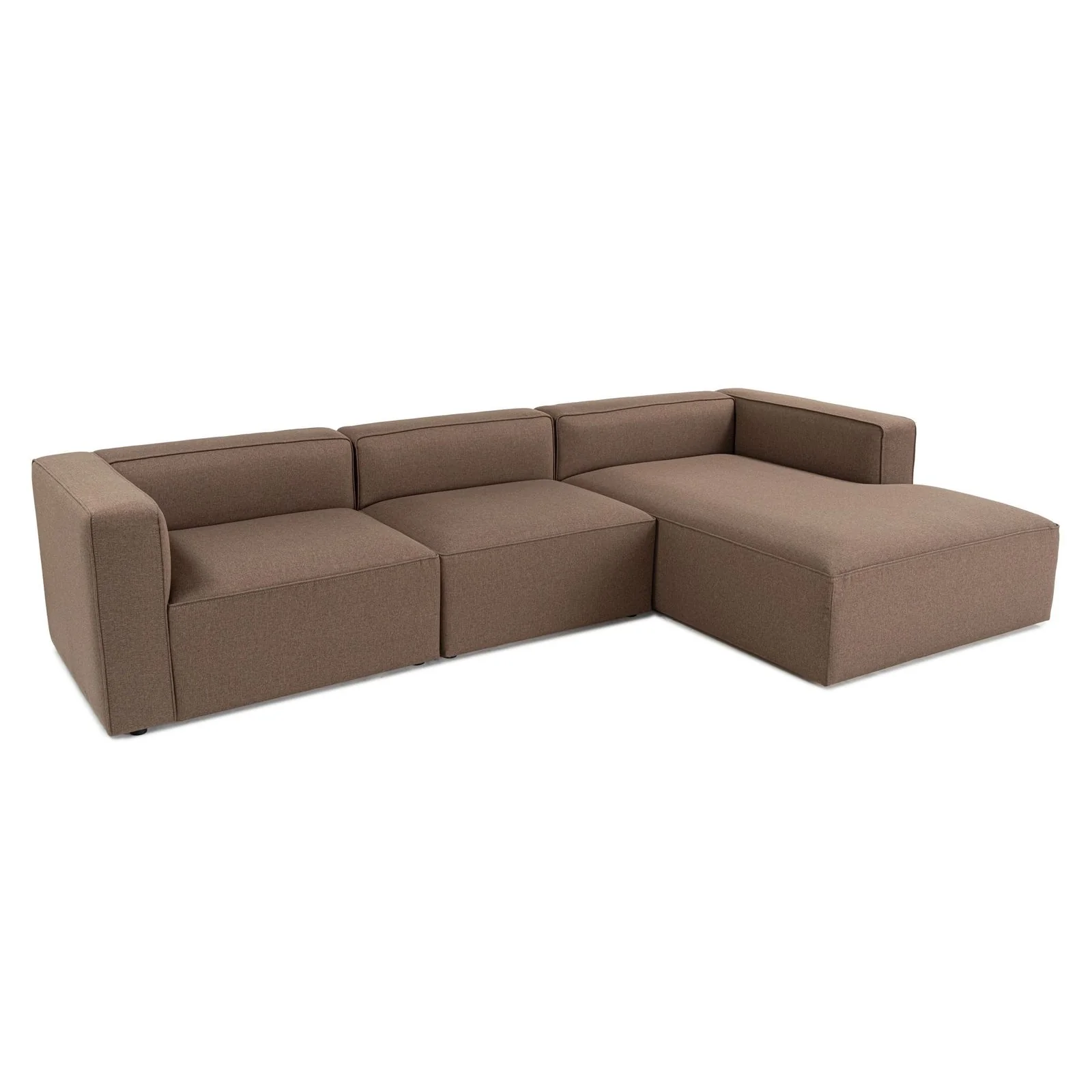 Mora XL Ecksofa, Rechte Seite, in Braun, 320x235 cm - Image 4