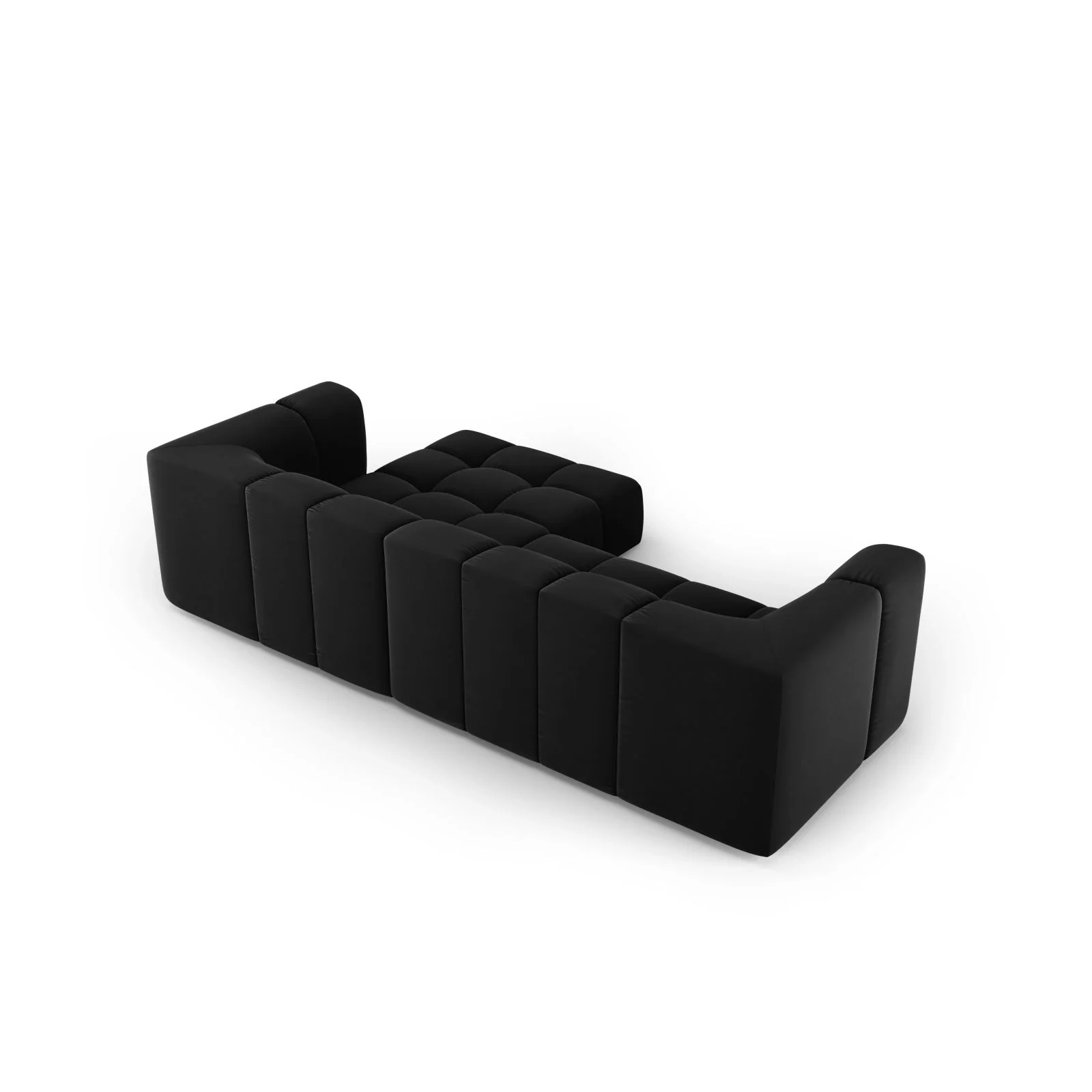 Moritz 3-Sitzer Ecksofa, Rechte Seite, aus Samt oder Chenille, 256x160x70 cm - Image 46