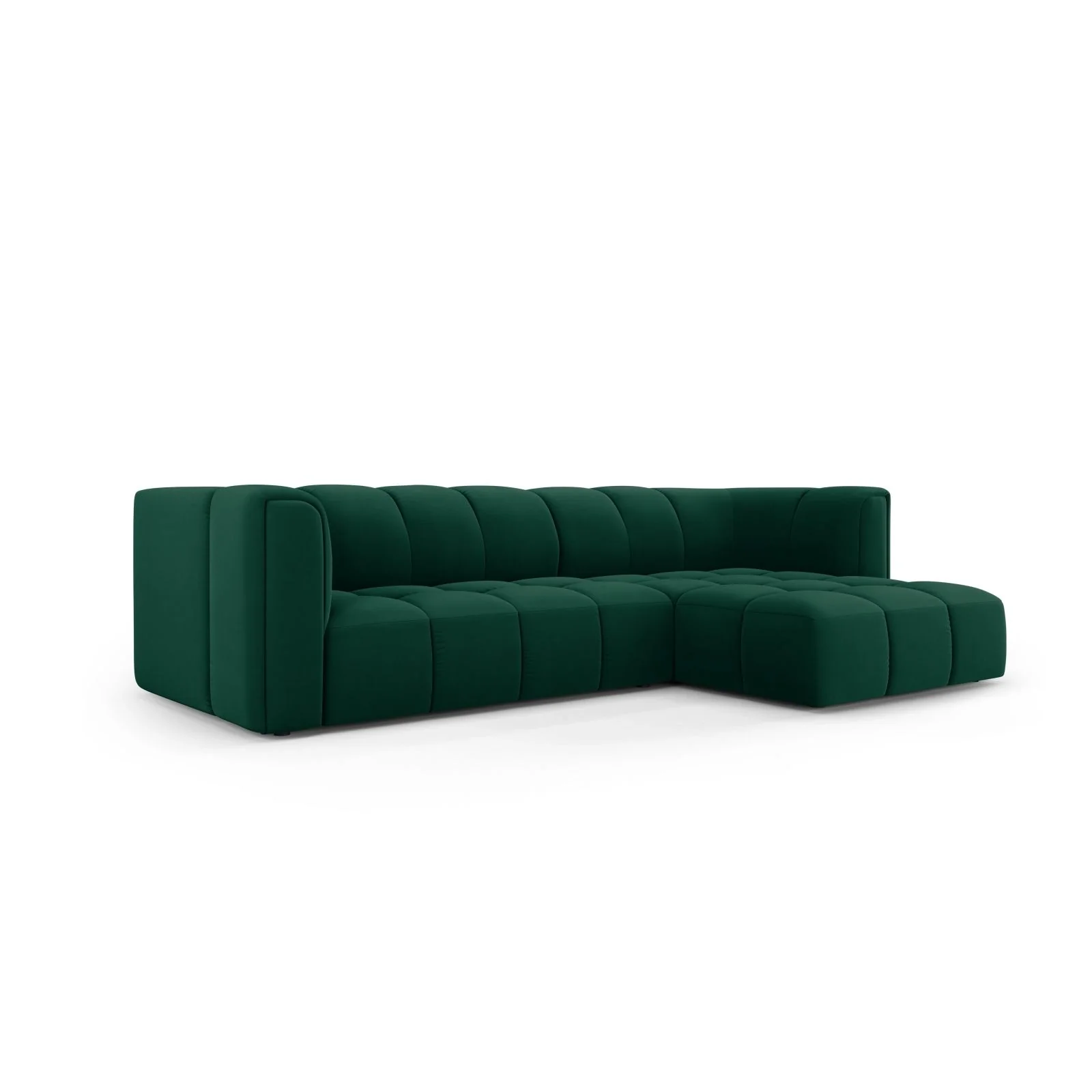 Moritz 3-Sitzer Ecksofa, Rechte Seite, aus Samt oder Chenille, 256x160x70 cm - Image 57