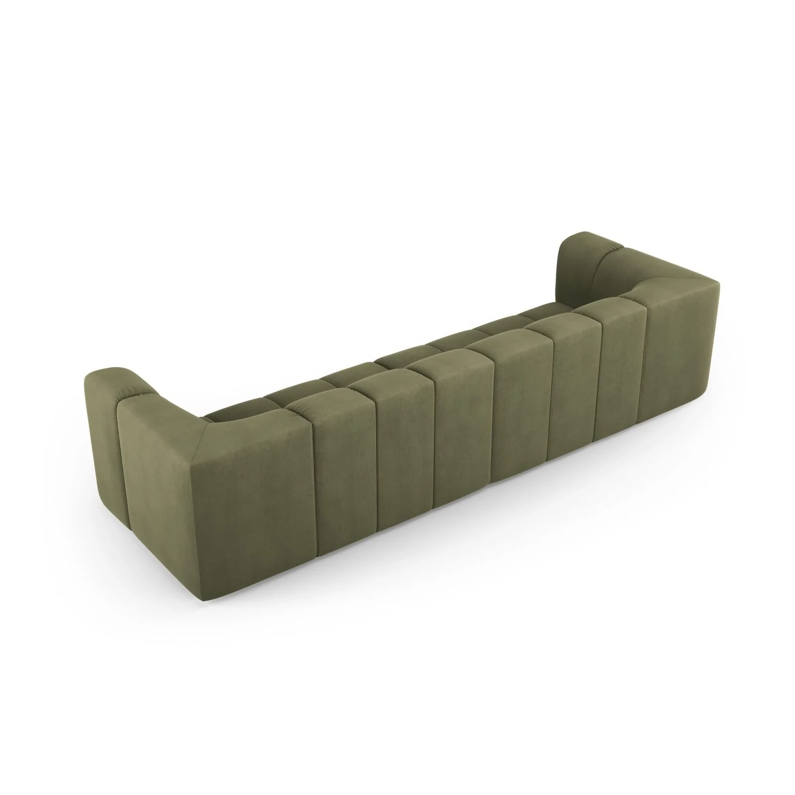 Moritz 4-Sitzer Sofa aus Samt oder Chenille, 286x96x70 cm - Image 11