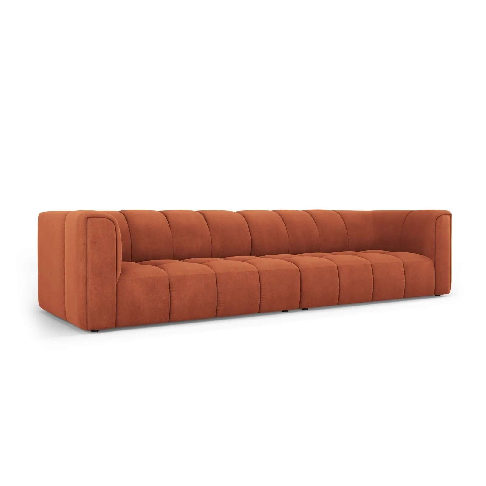 Moritz 4-Sitzer Sofa aus Samt oder Chenille, 286x96x70 cm - Image 18