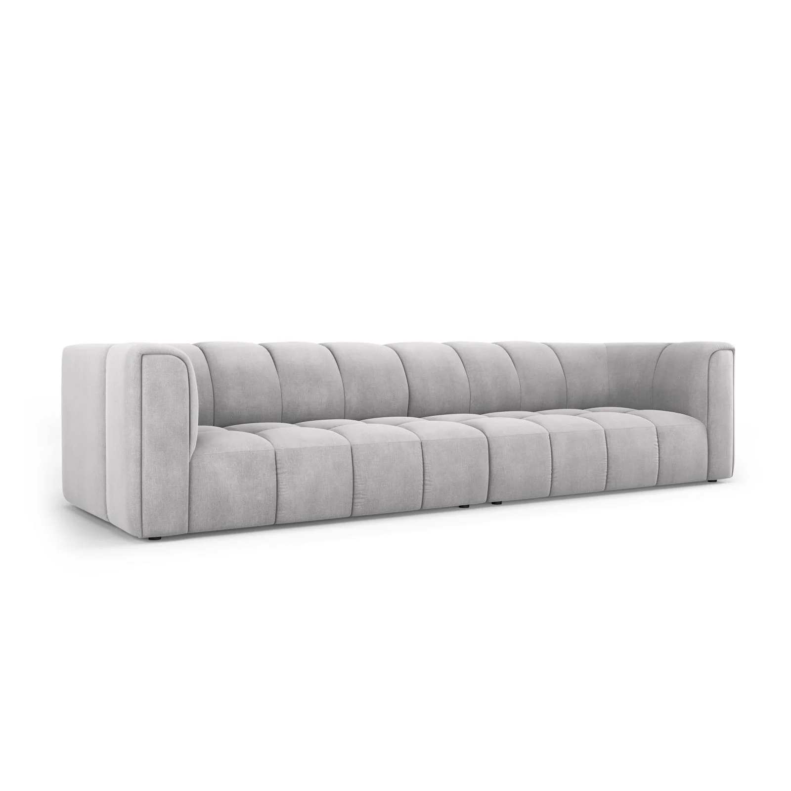 Moritz 4-Sitzer Sofa aus Samt oder Chenille, 286x96x70 cm - Image 34