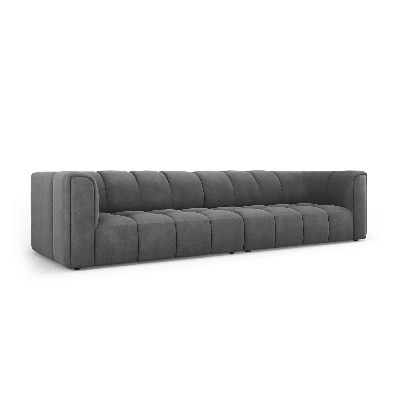 Moritz 4-Sitzer Sofa aus Samt oder Chenille, 286x96x70 cm - Image 38