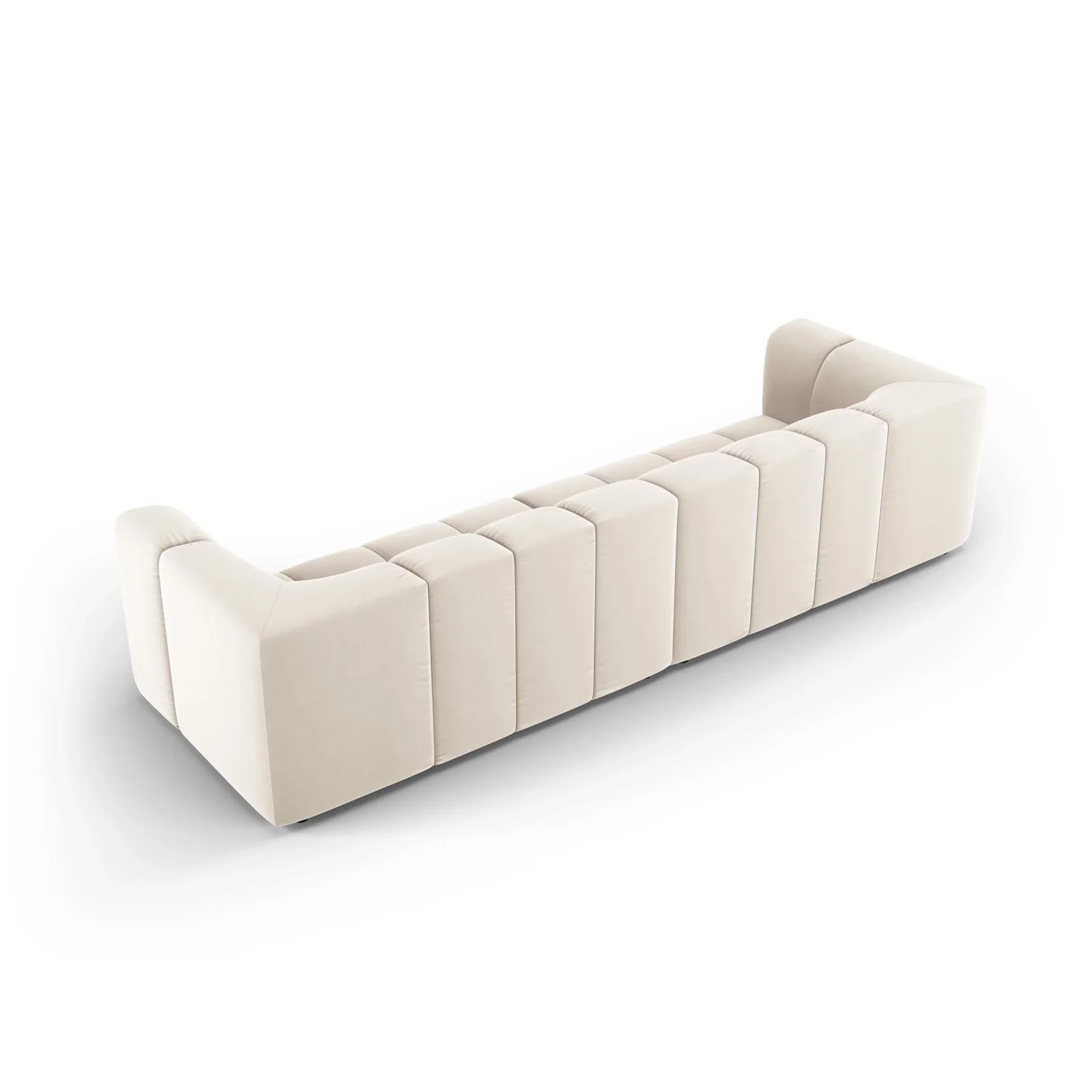 Moritz 4-Sitzer Sofa aus Samt oder Chenille, 286x96x70 cm - Image 43