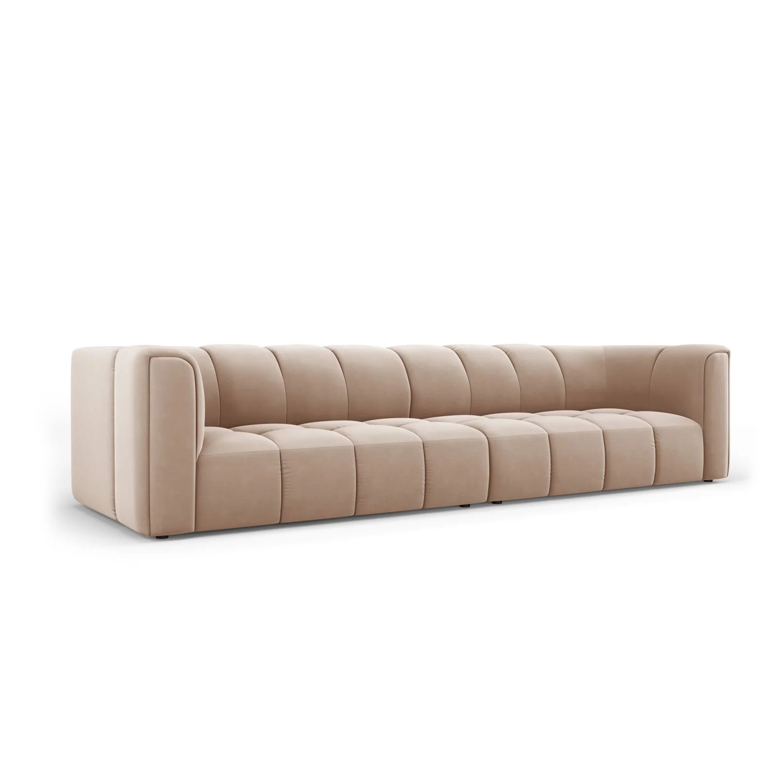 Moritz 4-Sitzer Sofa aus Samt oder Chenille, 286x96x70 cm - Image 48