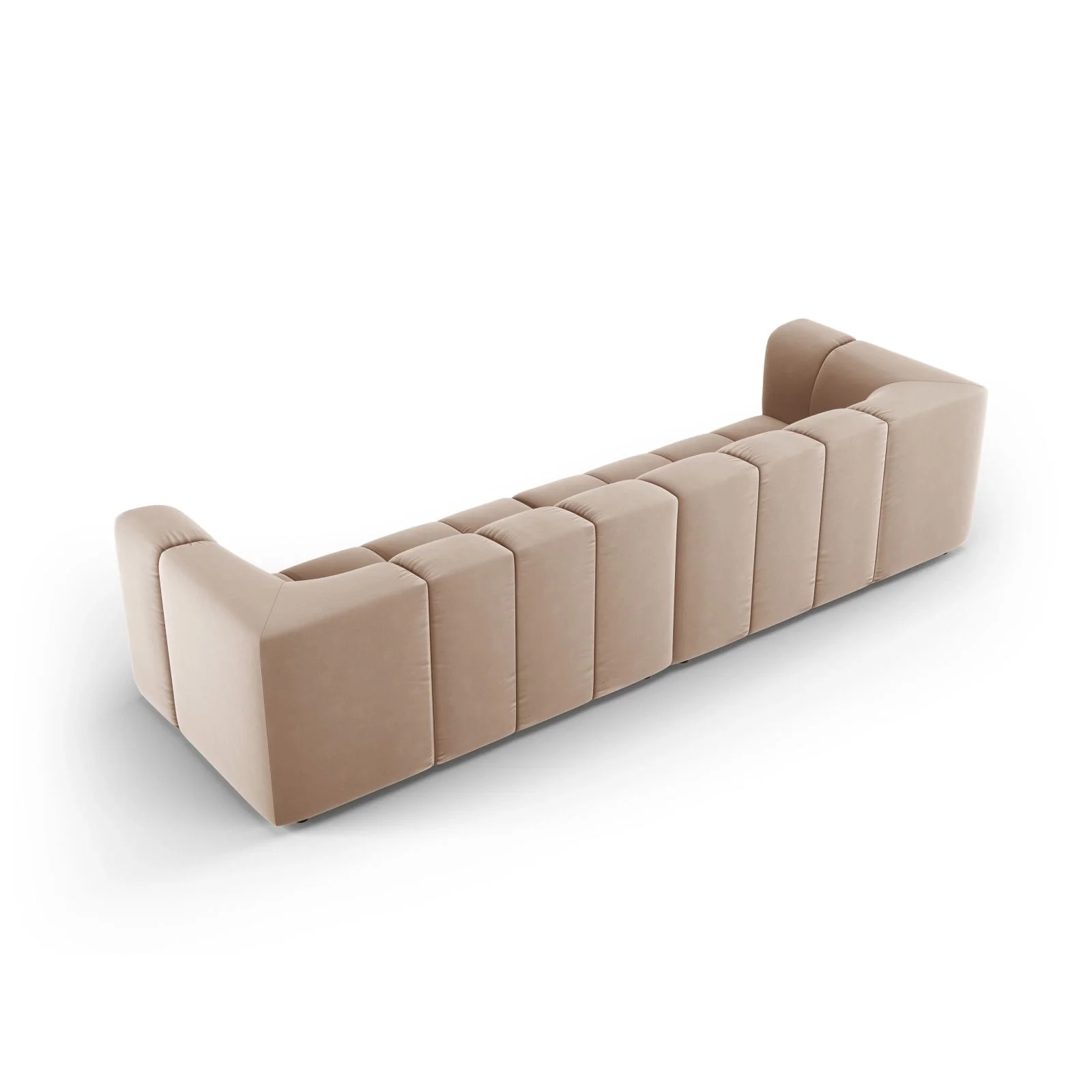 Moritz 4-Sitzer Sofa aus Samt oder Chenille, 286x96x70 cm - Image 49