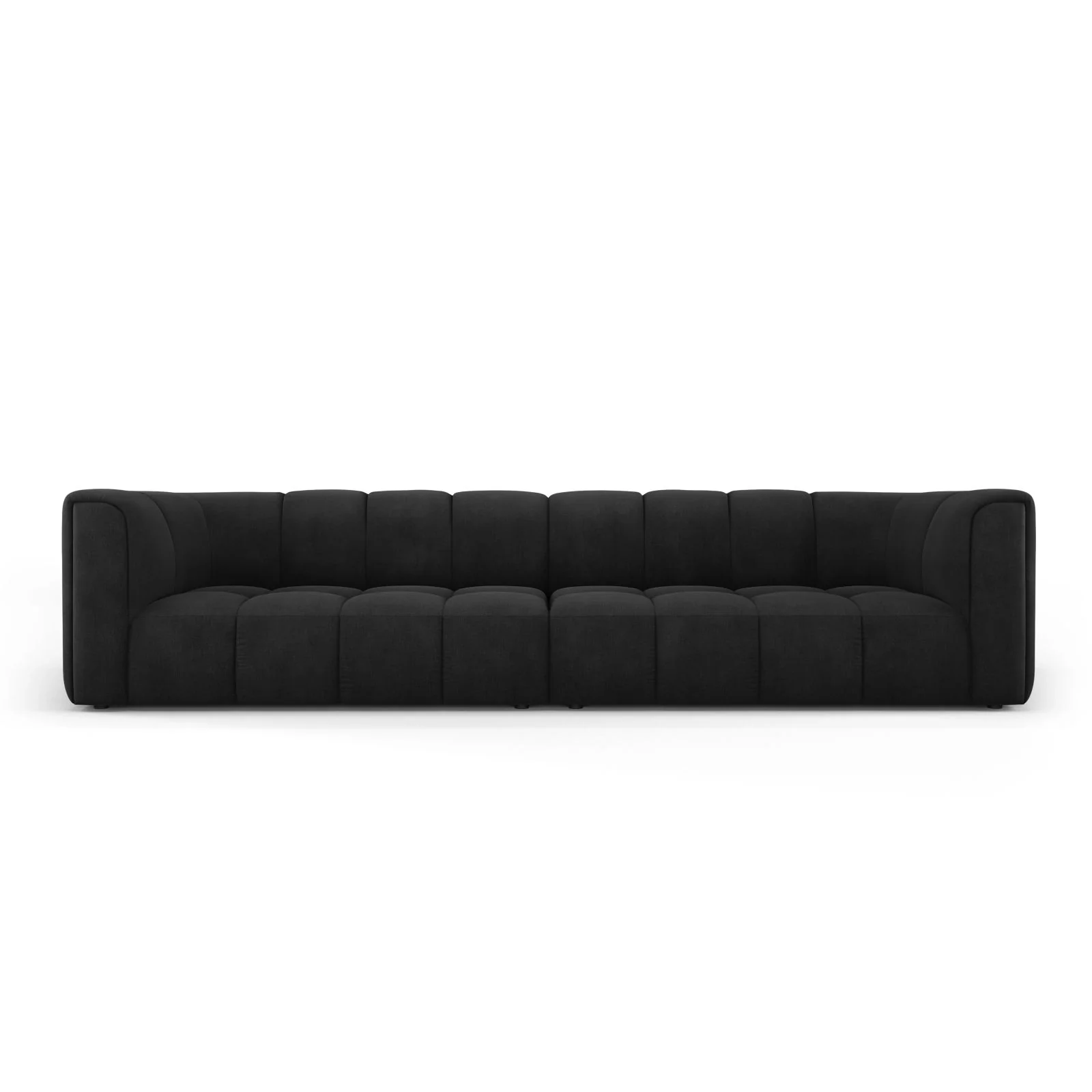 Moritz 4-Sitzer Sofa aus Samt oder Chenille, 286x96x70 cm - Image 5