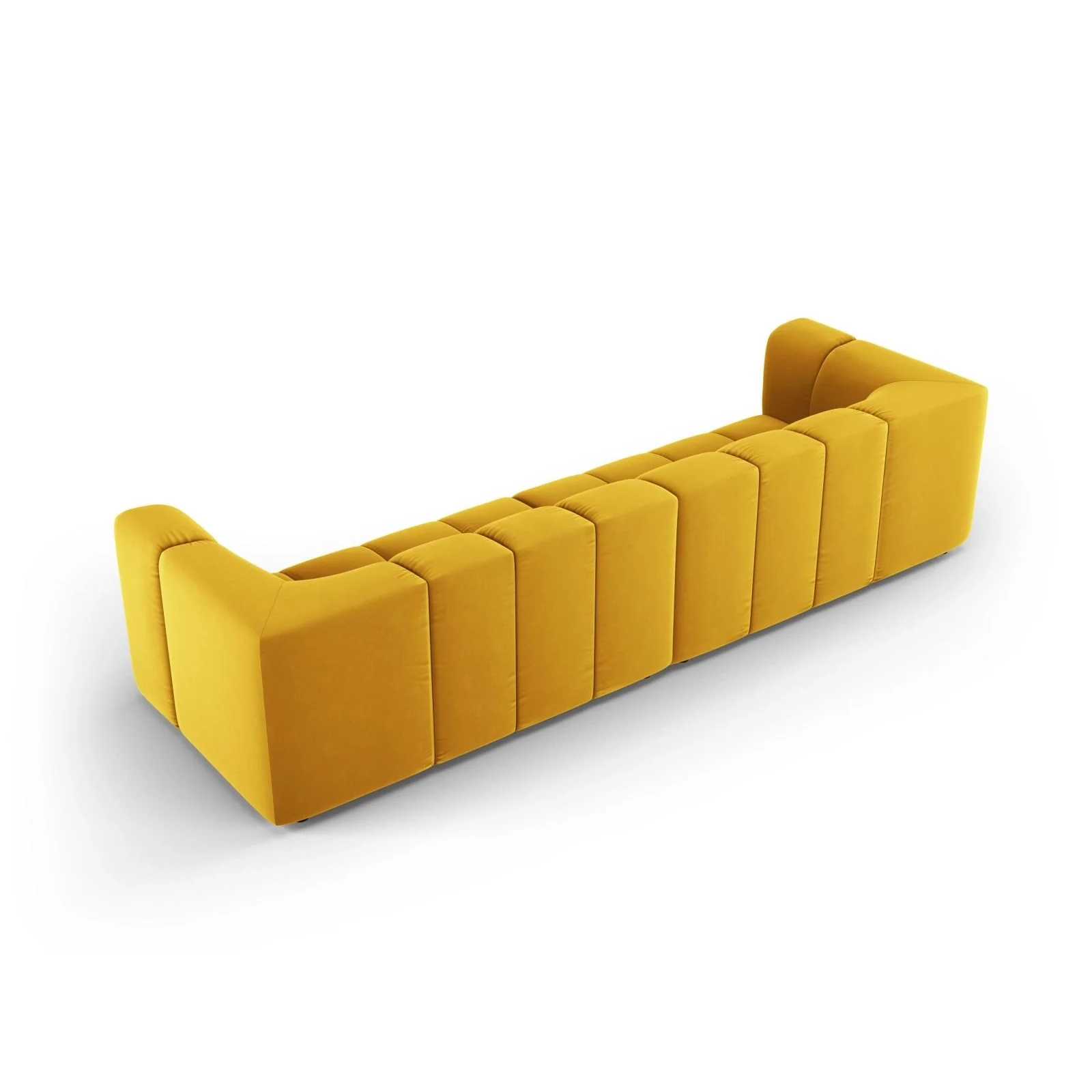 Moritz 4-Sitzer Sofa aus Samt oder Chenille, 286x96x70 cm - Image 55