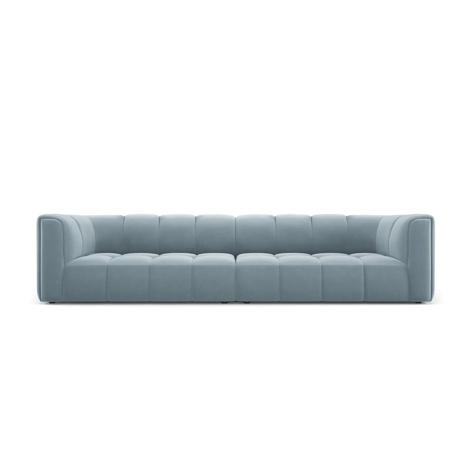 Moritz 4-Sitzer Sofa aus Samt oder Chenille, 286x96x70 cm - Image 59