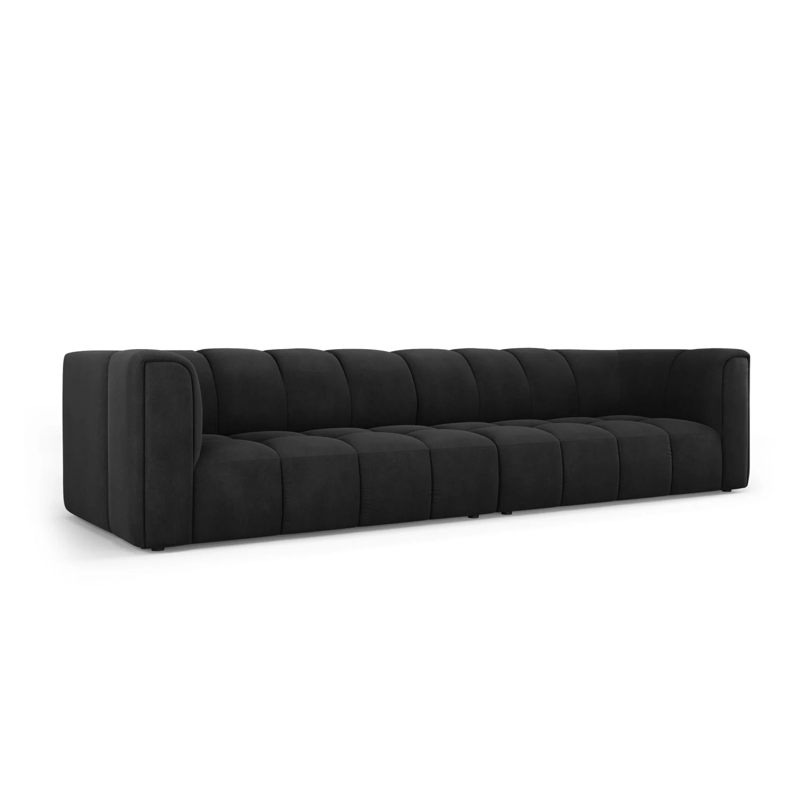 Moritz 4-Sitzer Sofa aus Samt oder Chenille, 286x96x70 cm - Image 6