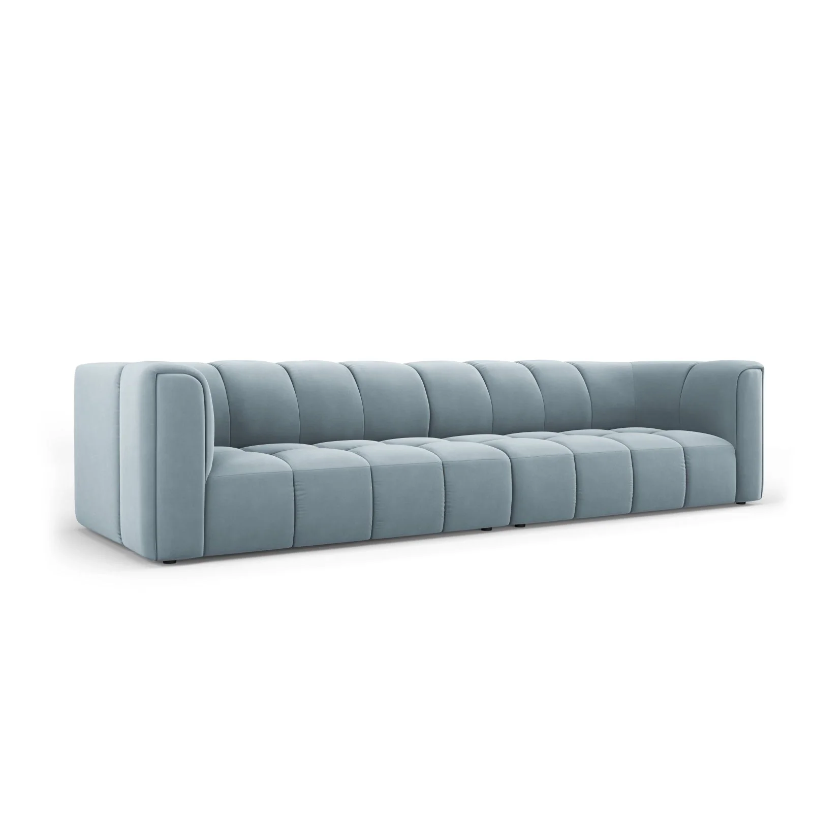 Moritz 4-Sitzer Sofa aus Samt oder Chenille, 286x96x70 cm - Image 60