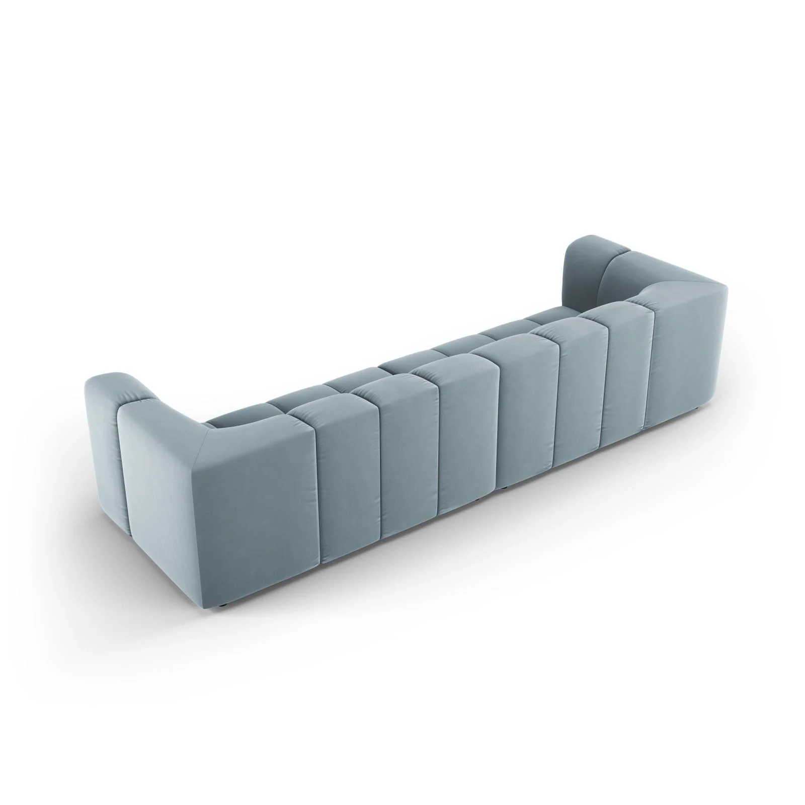 Moritz 4-Sitzer Sofa aus Samt oder Chenille, 286x96x70 cm - Image 61