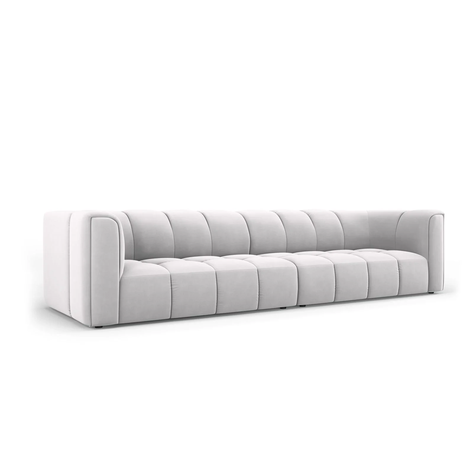 Moritz 4-Sitzer Sofa aus Samt oder Chenille, 286x96x70 cm - Image 66