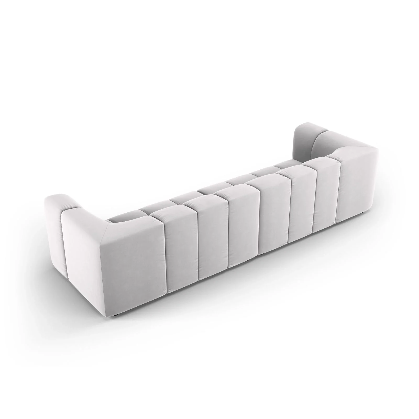 Moritz 4-Sitzer Sofa aus Samt oder Chenille, 286x96x70 cm - Image 67