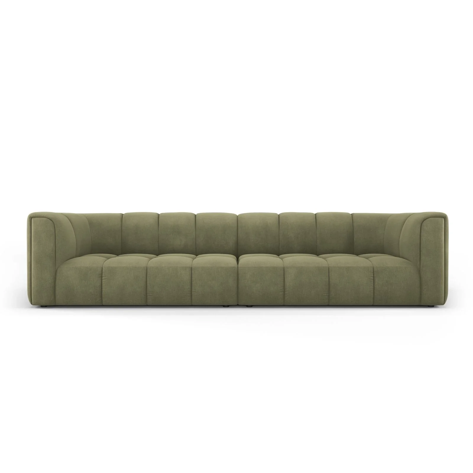 Moritz 4-Sitzer Sofa aus Samt oder Chenille, 286x96x70 cm - Image 9