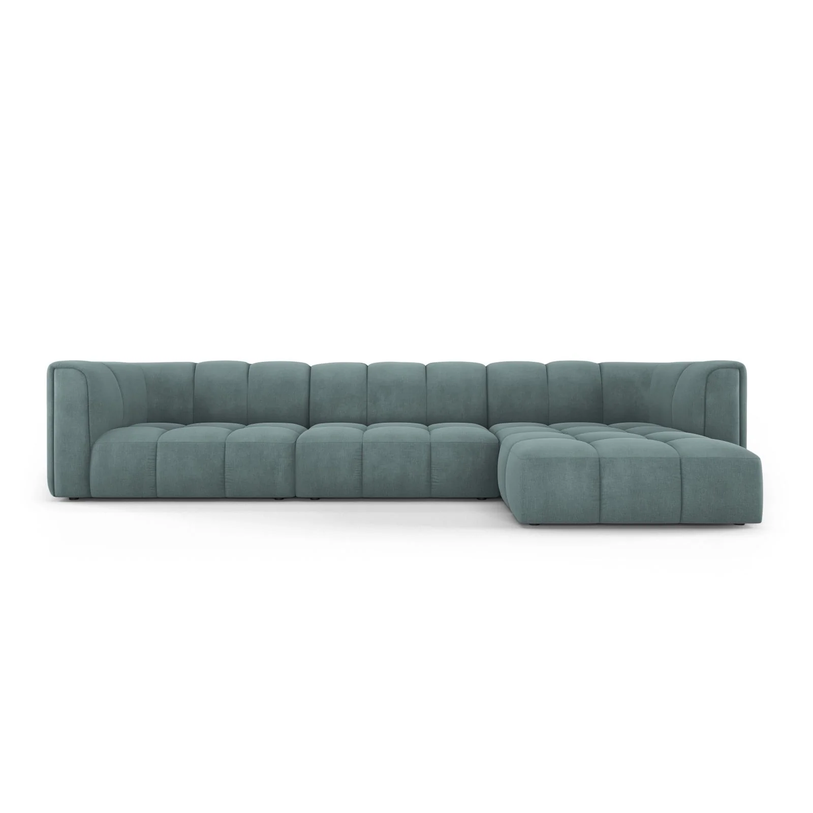 Moritz 5-Sitzer Ecksofa, Rechte Seite, aus Samt oder Chenille, 316x160x70 cm - Image 13