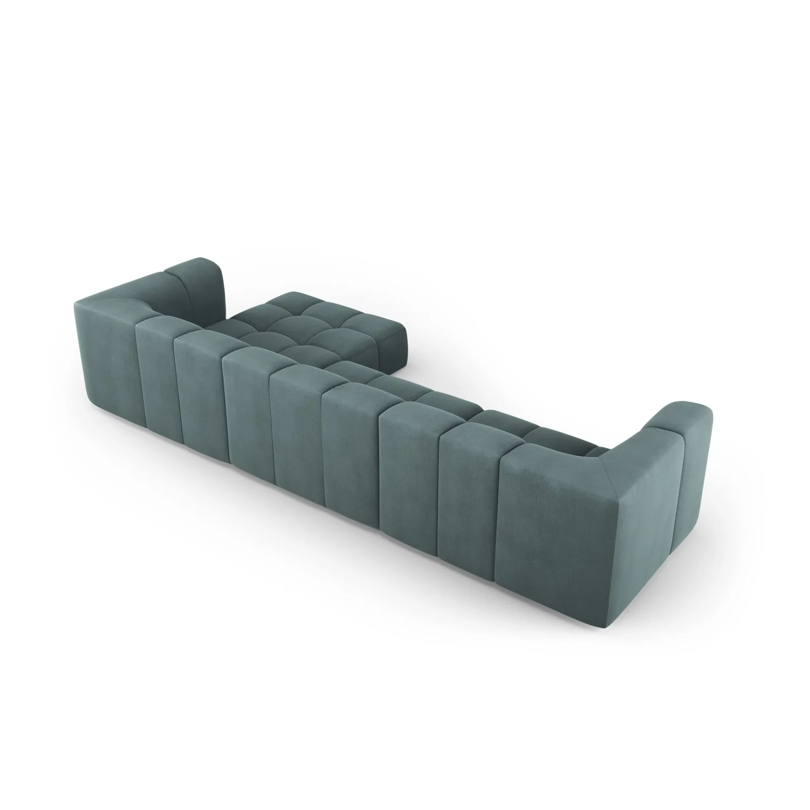 Moritz 5-Sitzer Ecksofa, Rechte Seite, aus Samt oder Chenille, 316x160x70 cm - Image 15