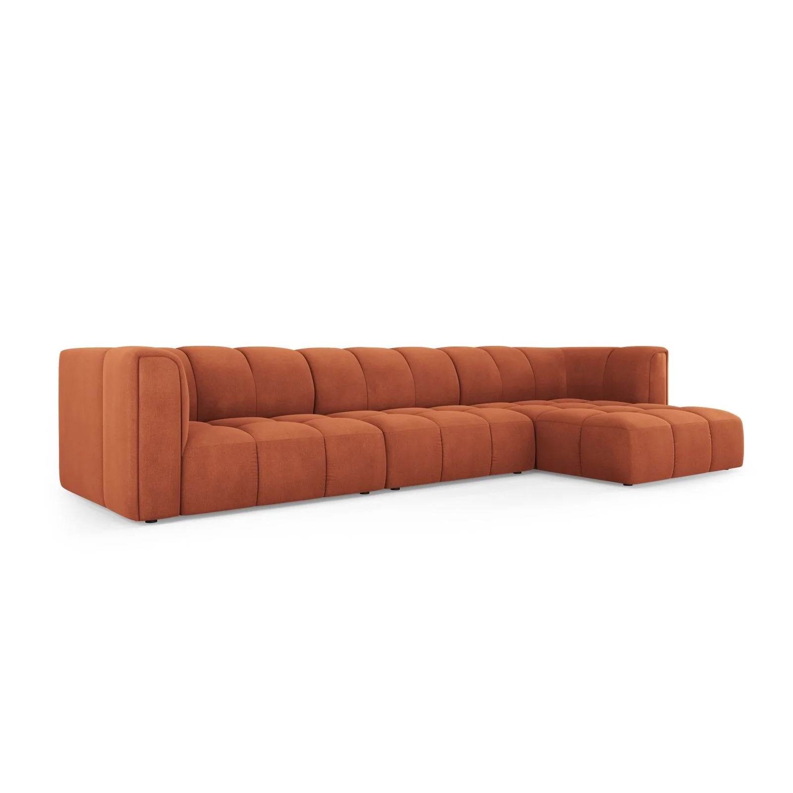 Moritz 5-Sitzer Ecksofa, Rechte Seite, aus Samt oder Chenille, 316x160x70 cm - Image 18
