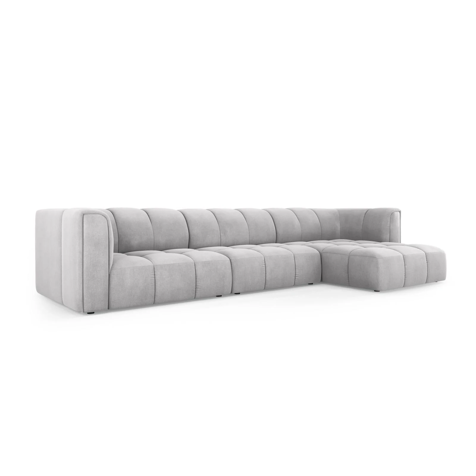 Moritz 5-Sitzer Ecksofa, Rechte Seite, aus Samt oder Chenille, 316x160x70 cm - Image 34