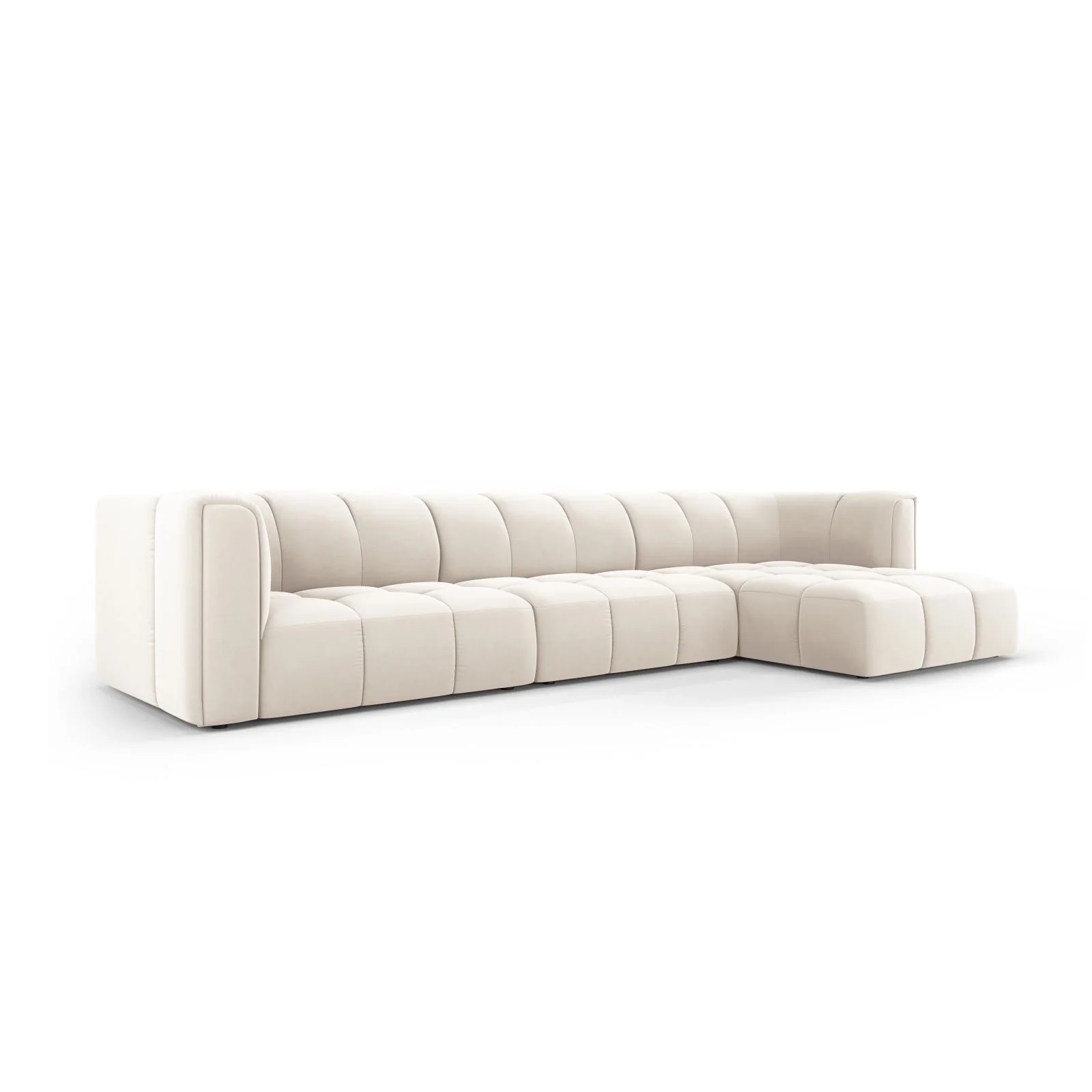 Moritz 5-Sitzer Ecksofa, Rechte Seite, aus Samt oder Chenille, 316x160x70 cm - Image 42