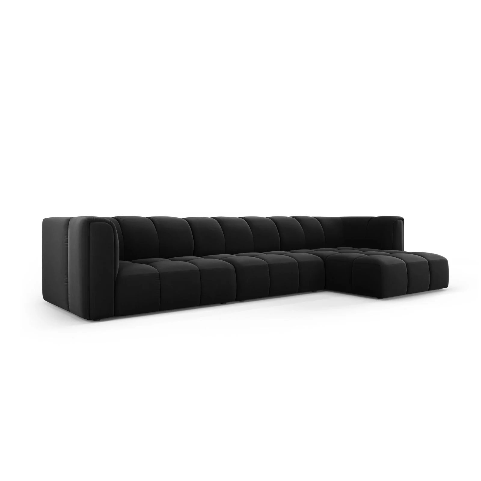 Moritz 5-Sitzer Ecksofa, Rechte Seite, aus Samt oder Chenille, 316x160x70 cm - Image 45
