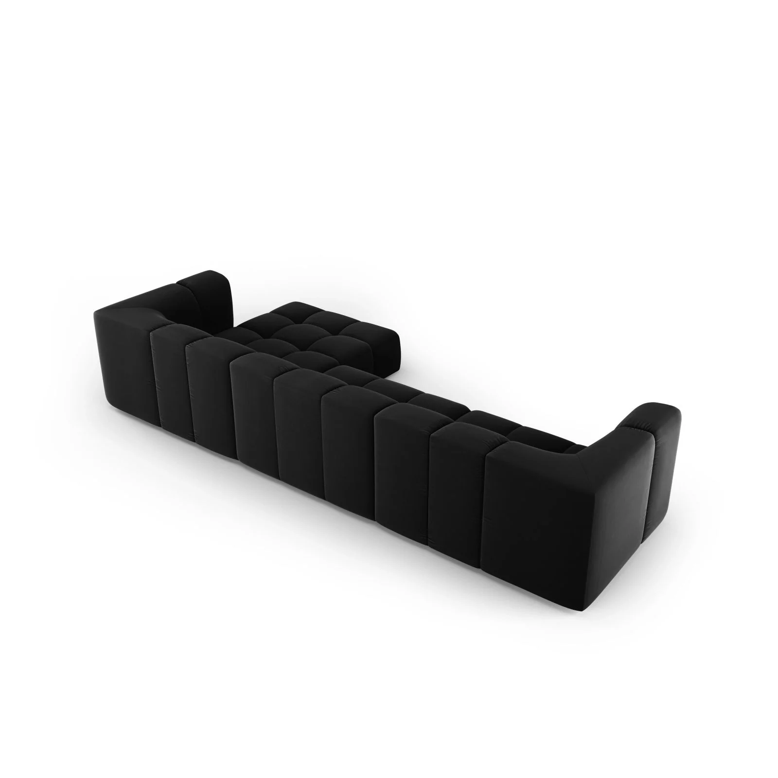 Moritz 5-Sitzer Ecksofa, Rechte Seite, aus Samt oder Chenille, 316x160x70 cm - Image 46