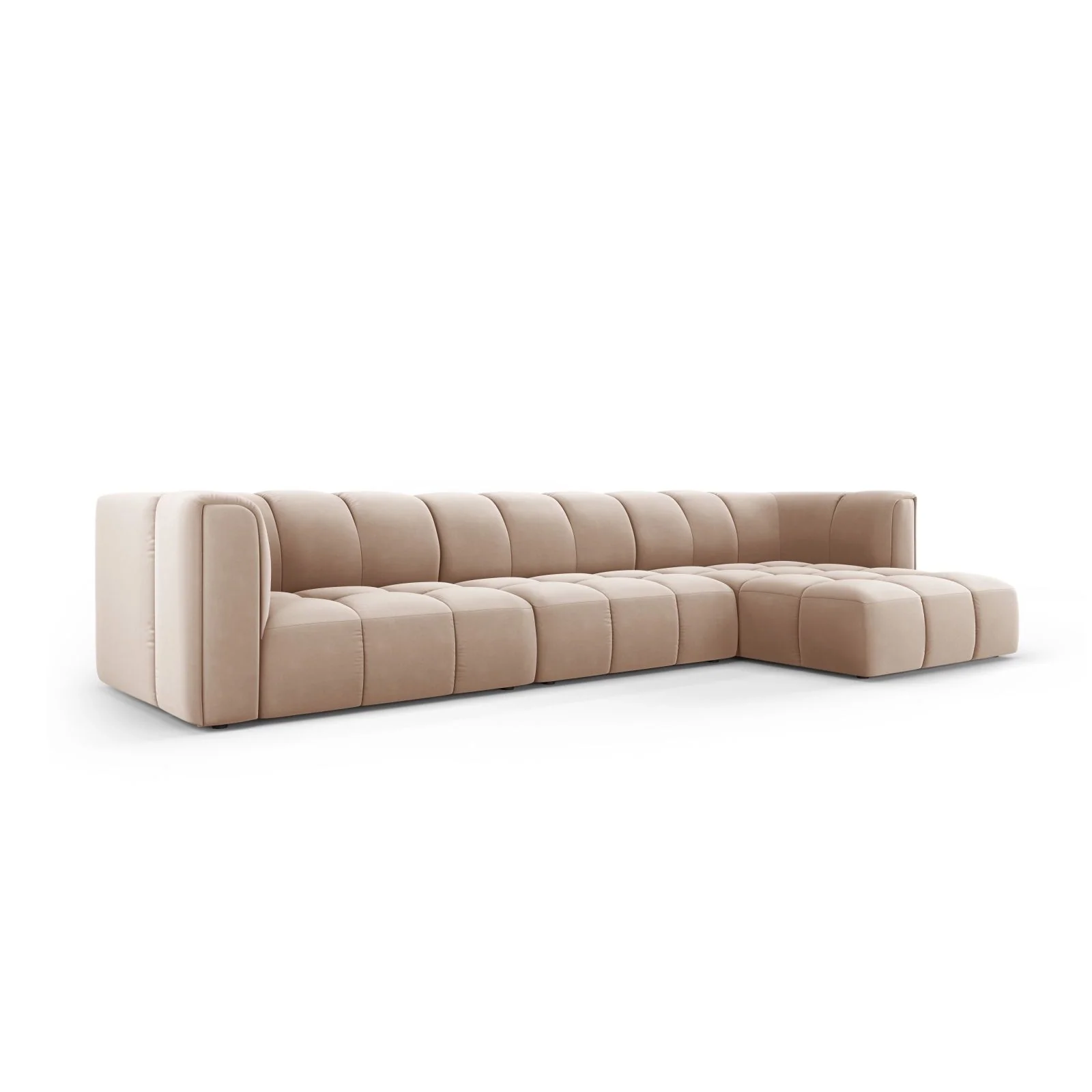 Moritz 5-Sitzer Ecksofa, Rechte Seite, aus Samt oder Chenille, 316x160x70 cm - Image 48