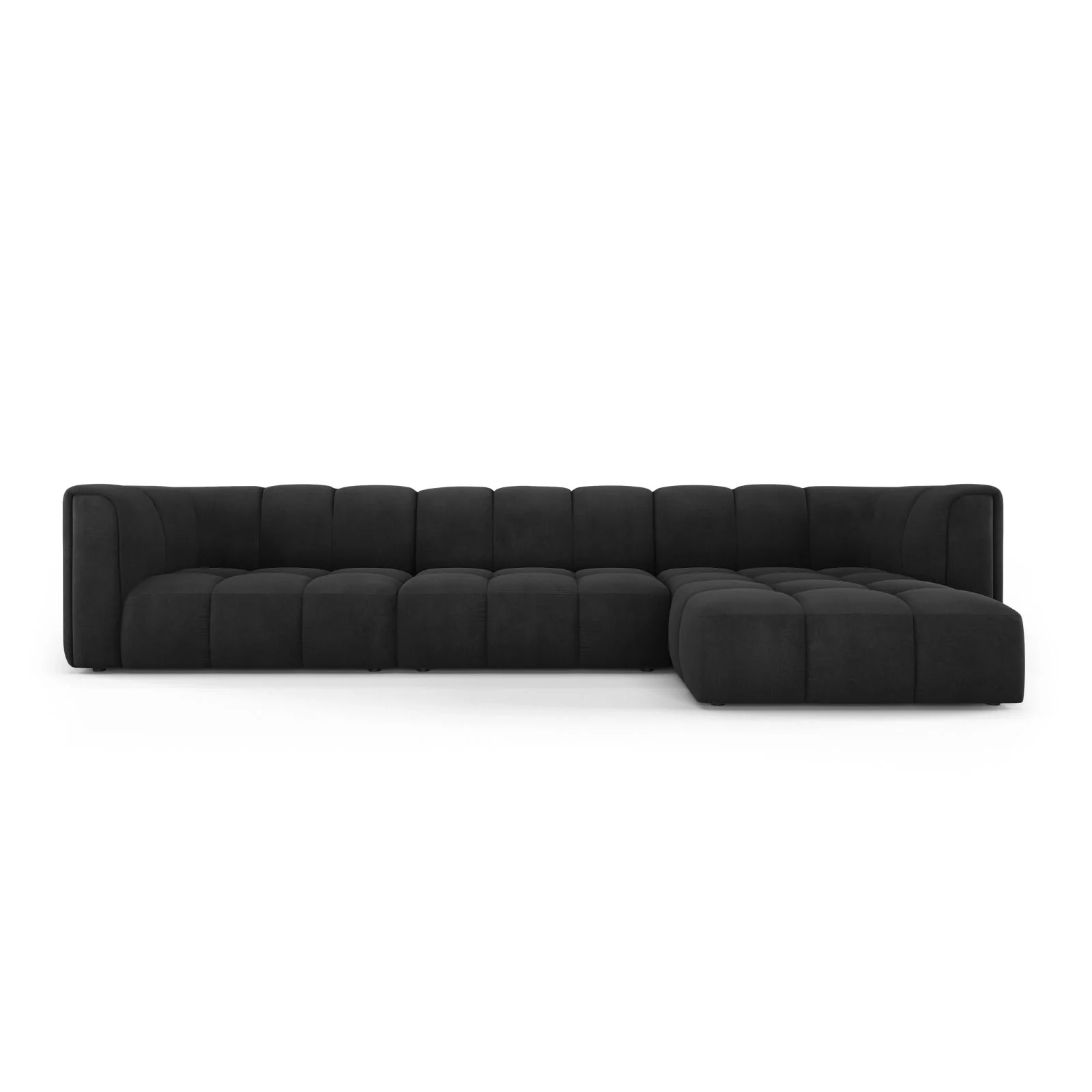 Moritz 5-Sitzer Ecksofa, Rechte Seite, aus Samt oder Chenille, 316x160x70 cm - Image 5