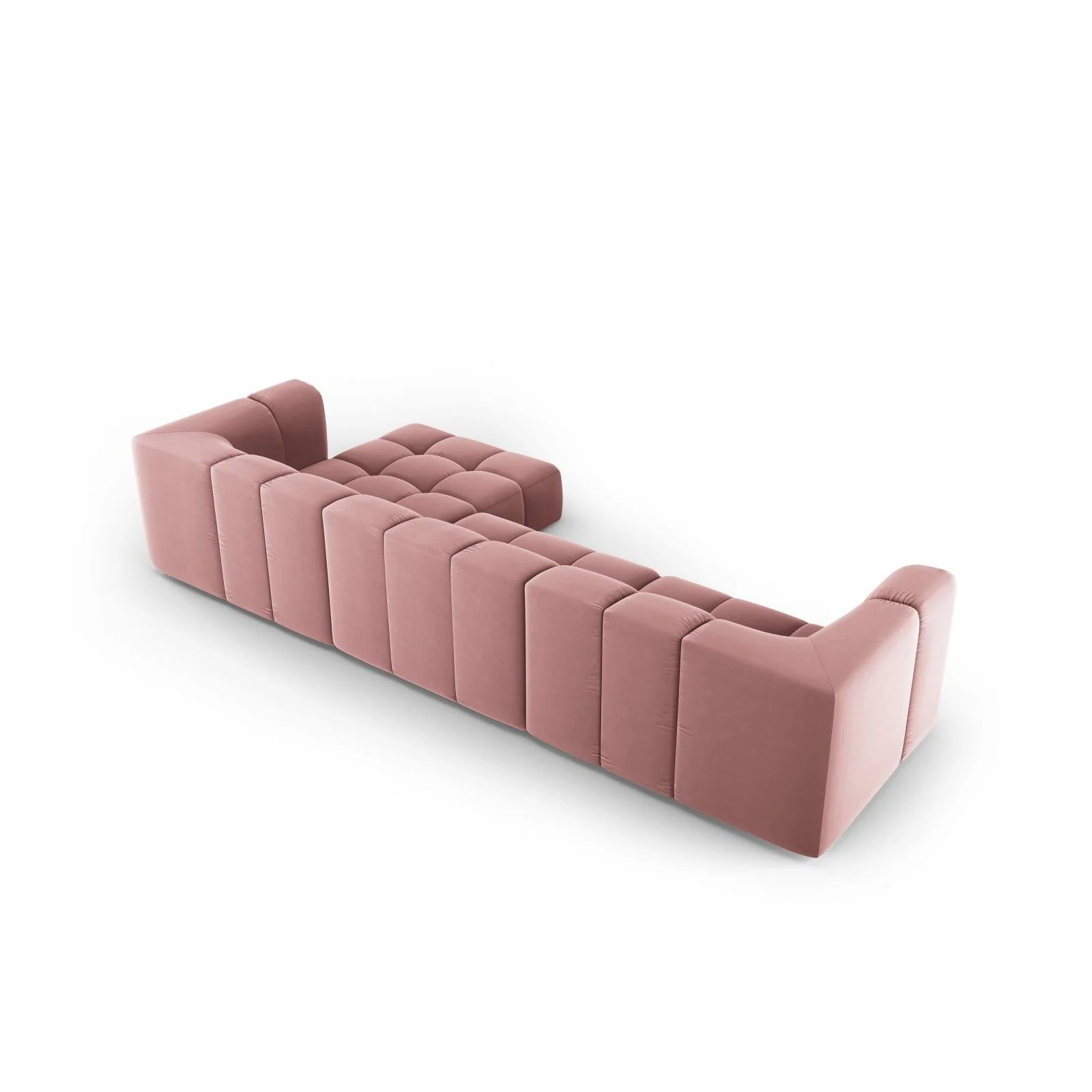 Moritz 5-Sitzer Ecksofa, Rechte Seite, aus Samt oder Chenille, 316x160x70 cm - Image 52