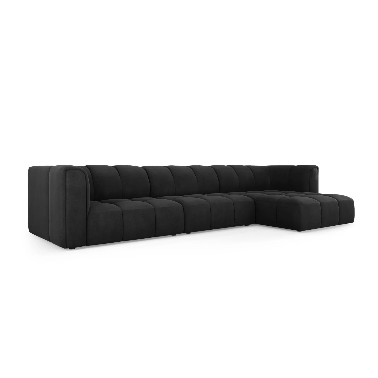 Moritz 5-Sitzer Ecksofa, Rechte Seite, aus Samt oder Chenille, 316x160x70 cm - Image 6