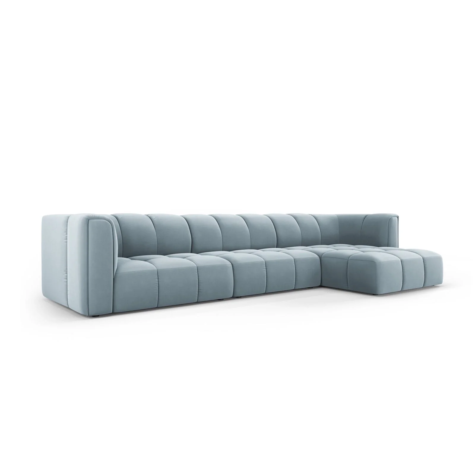 Moritz 5-Sitzer Ecksofa, Rechte Seite, aus Samt oder Chenille, 316x160x70 cm - Image 60