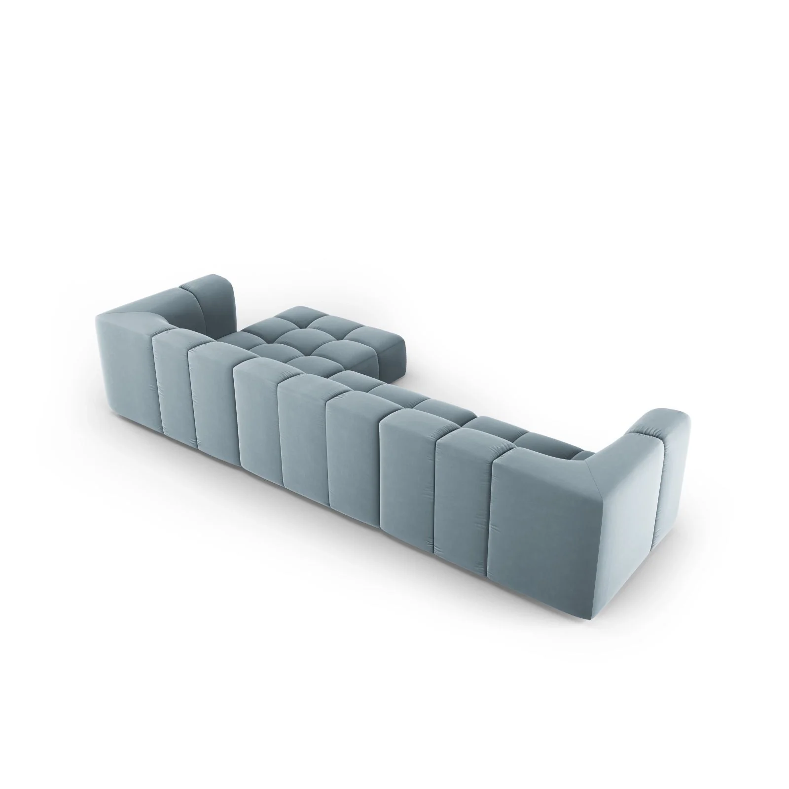 Moritz 5-Sitzer Ecksofa, Rechte Seite, aus Samt oder Chenille, 316x160x70 cm - Image 61