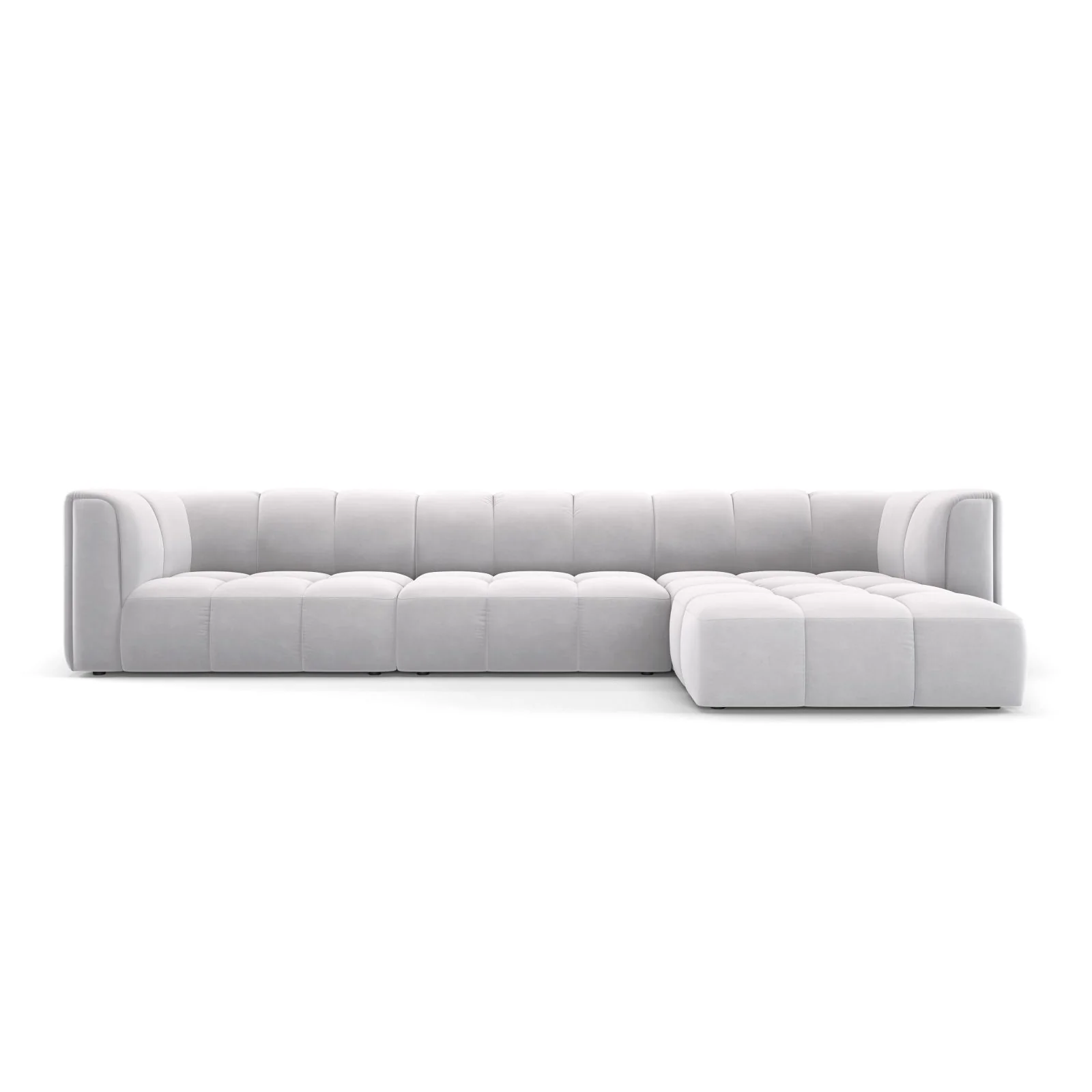 Moritz 5-Sitzer Ecksofa, Rechte Seite, aus Samt oder Chenille, 316x160x70 cm - Image 65
