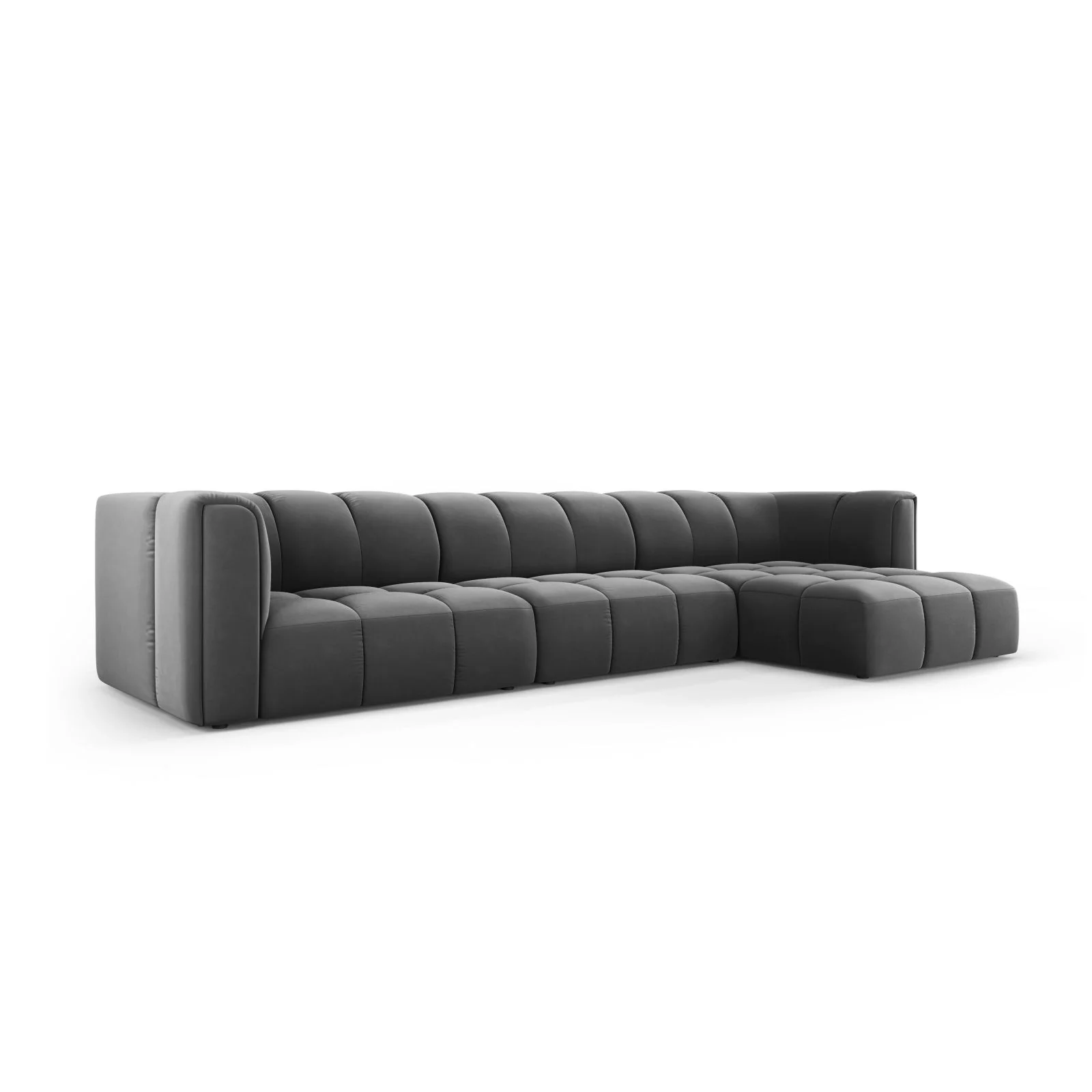 Moritz 5-Sitzer Ecksofa, Rechte Seite, aus Samt oder Chenille, 316x160x70 cm - Image 69
