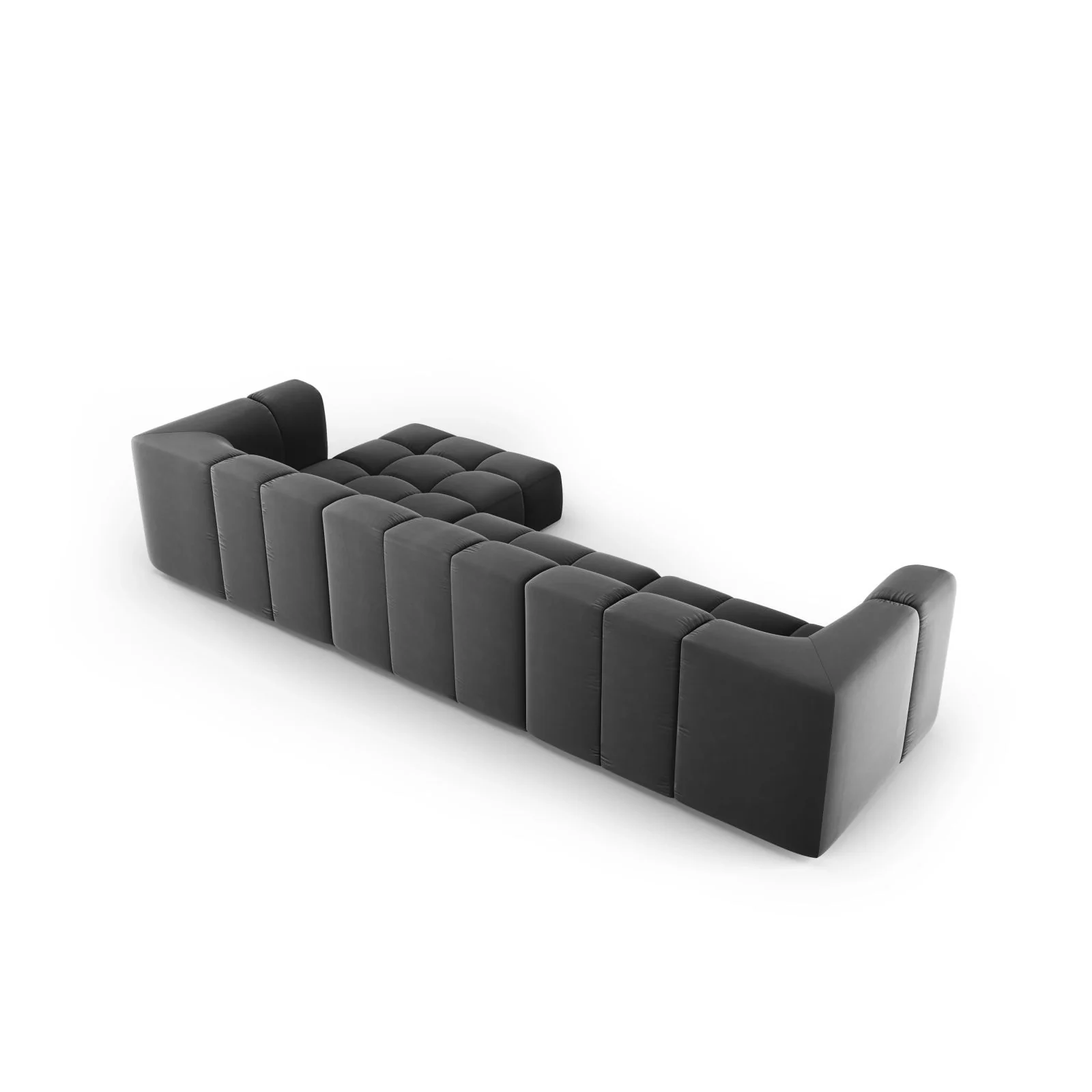 Moritz 5-Sitzer Ecksofa, Rechte Seite, aus Samt oder Chenille, 316x160x70 cm - Image 70