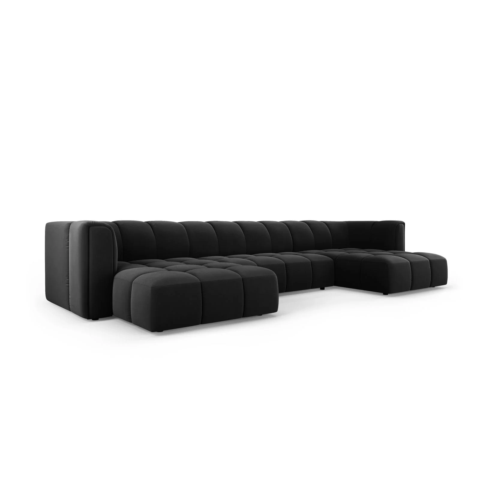 Moritz 5-Sitzer Panorama Sofa aus Samt oder Chenille, 346x160x70 cm - Image 45