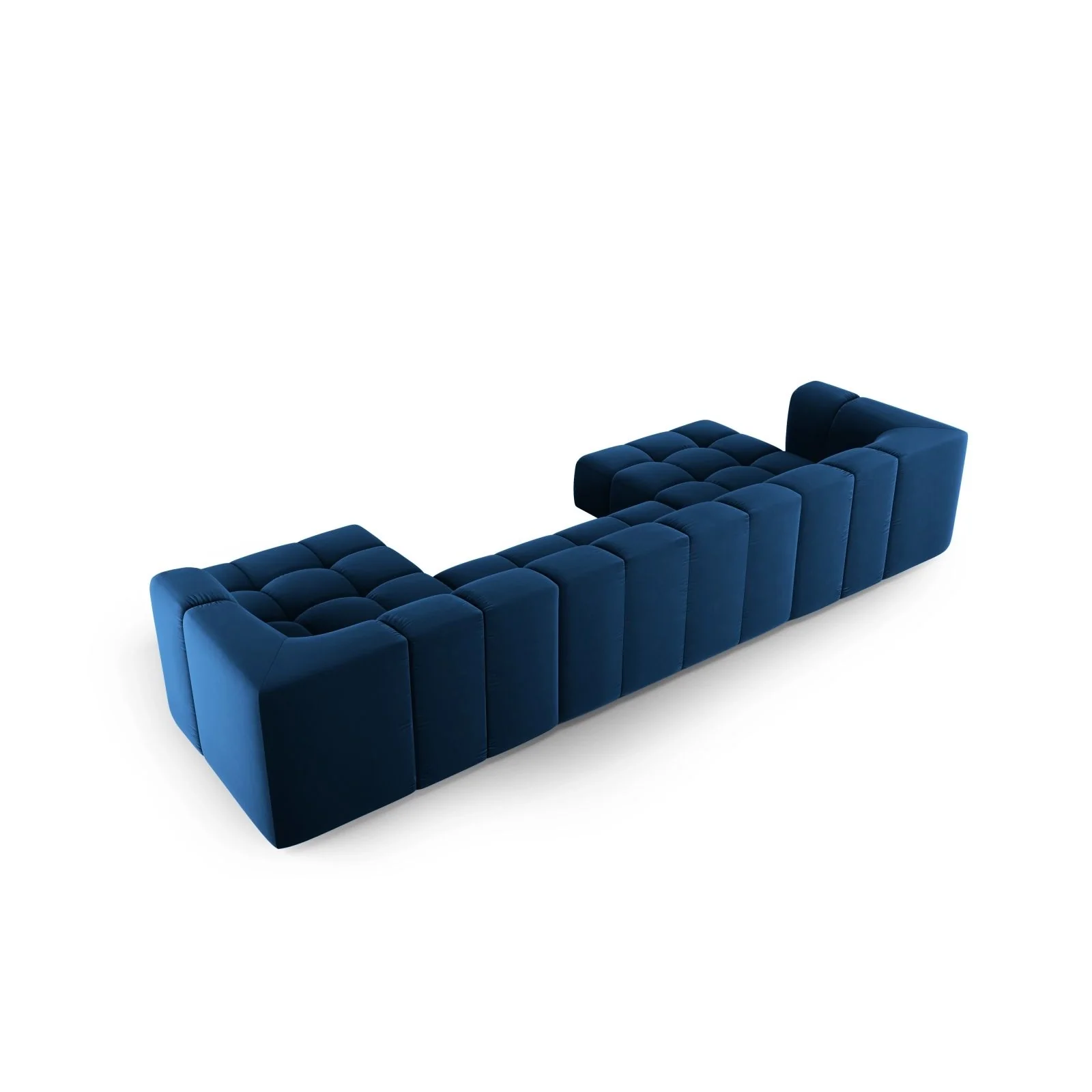 Moritz 5-Sitzer Panorama Sofa aus Samt oder Chenille, 346x160x70 cm - Image 64