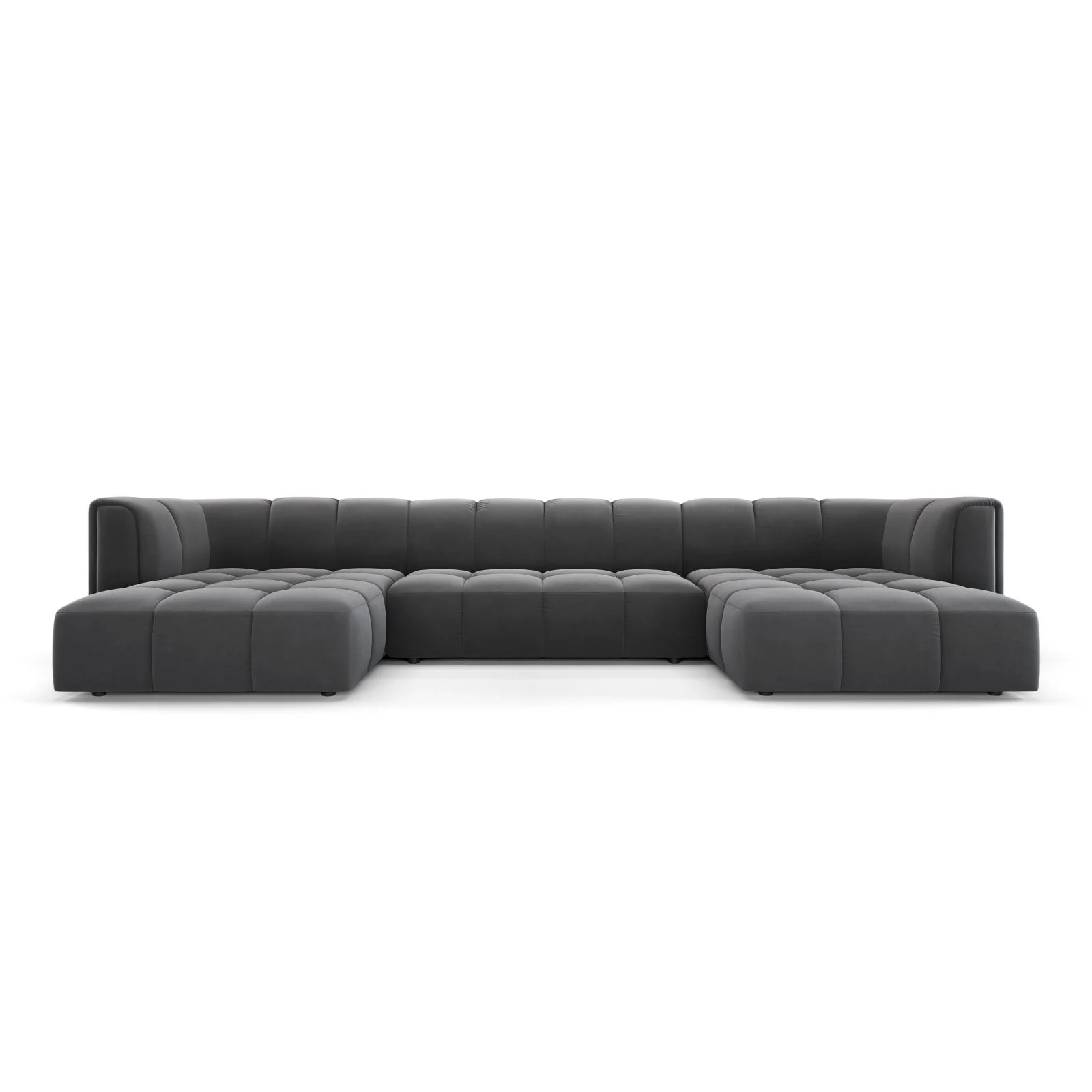 Moritz 5-Sitzer Panorama Sofa aus Samt oder Chenille, 346x160x70 cm - Image 68
