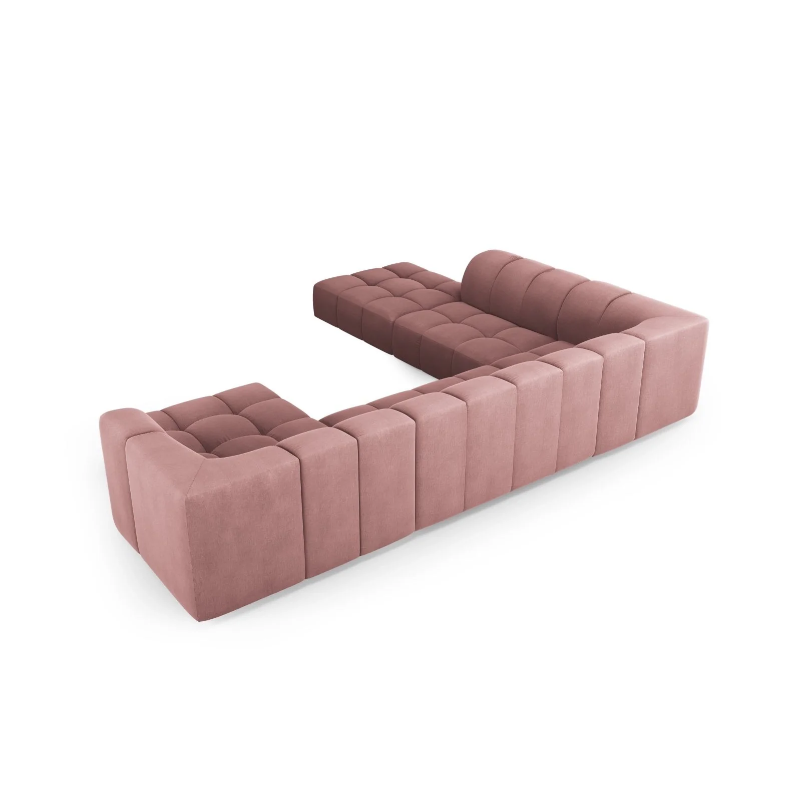 Moritz 7-Sitzer Panorama Ecksofa, Linke Seite, aus Samt oder Chenille, 329x276x70 cm - Image 23