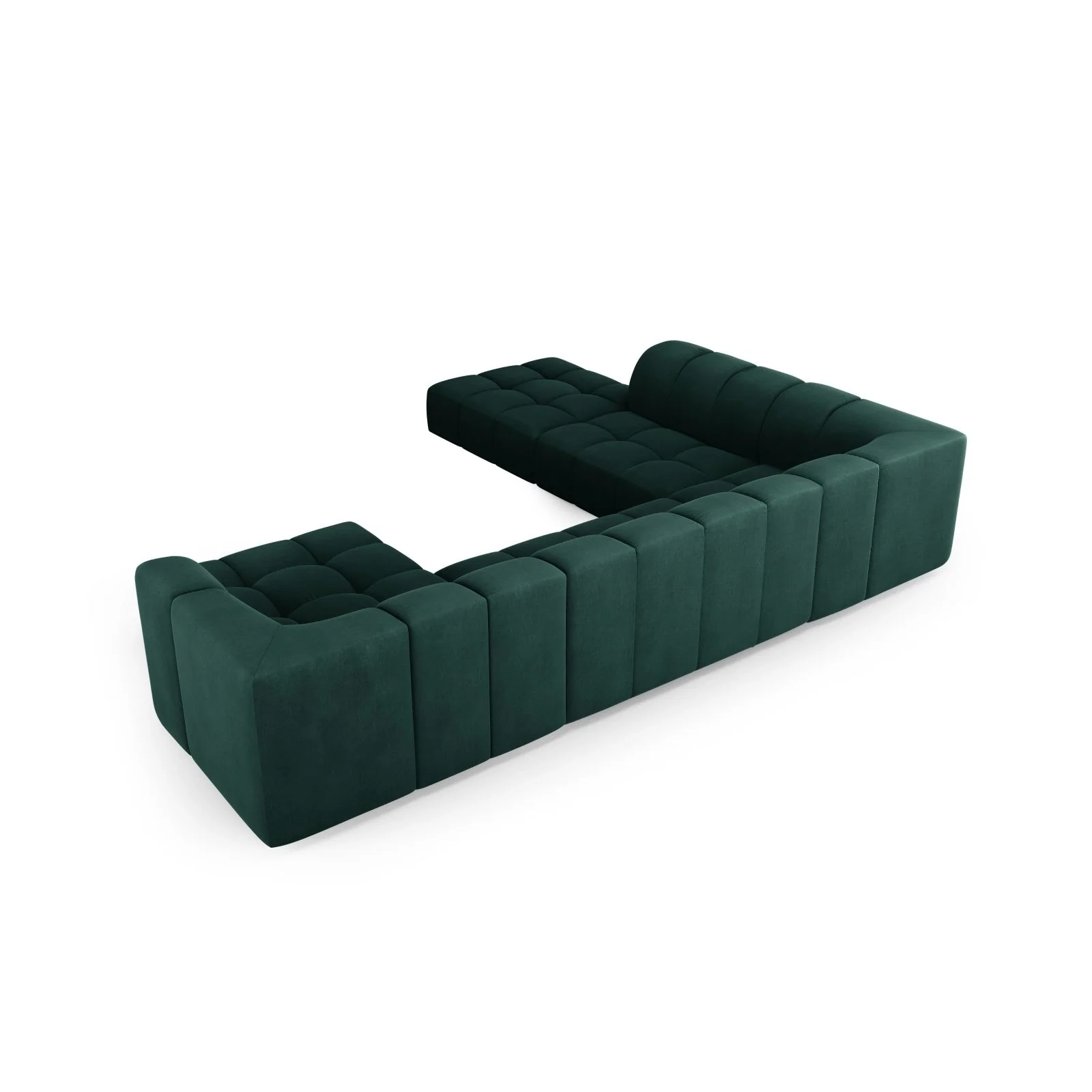 Moritz 7-Sitzer Panorama Ecksofa, Linke Seite, aus Samt oder Chenille, 329x276x70 cm - Image 27