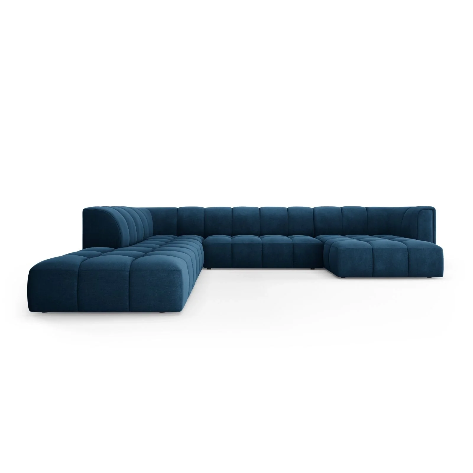 Moritz 7-Sitzer Panorama Ecksofa, Linke Seite, aus Samt oder Chenille, 329x276x70 cm - Image 29
