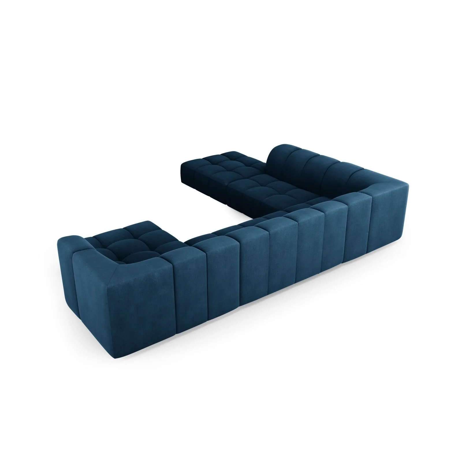 Moritz 7-Sitzer Panorama Ecksofa, Linke Seite, aus Samt oder Chenille, 329x276x70 cm - Image 31