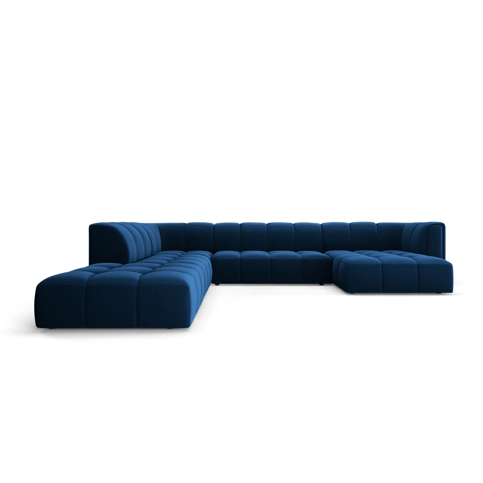 Moritz 7-Sitzer Panorama Ecksofa, Linke Seite, aus Samt oder Chenille, 329x276x70 cm - Image 62