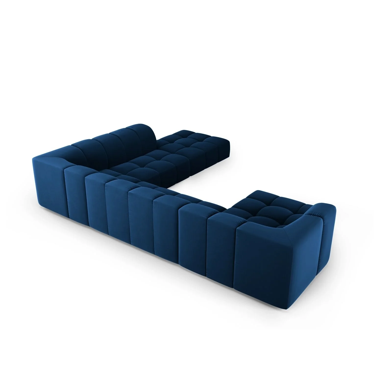 Moritz 7-Sitzer Panorama Ecksofa, Rechte Seite, aus Samt oder Chenille, 329x276x70 cm - Image 64