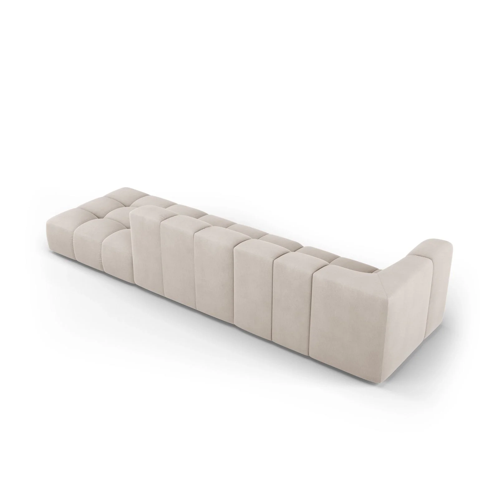 Moritz Modulares 4-Sitzer Sofa, Rechte Seite, aus Samt oder Chenille, 293x96 cm - Image 3