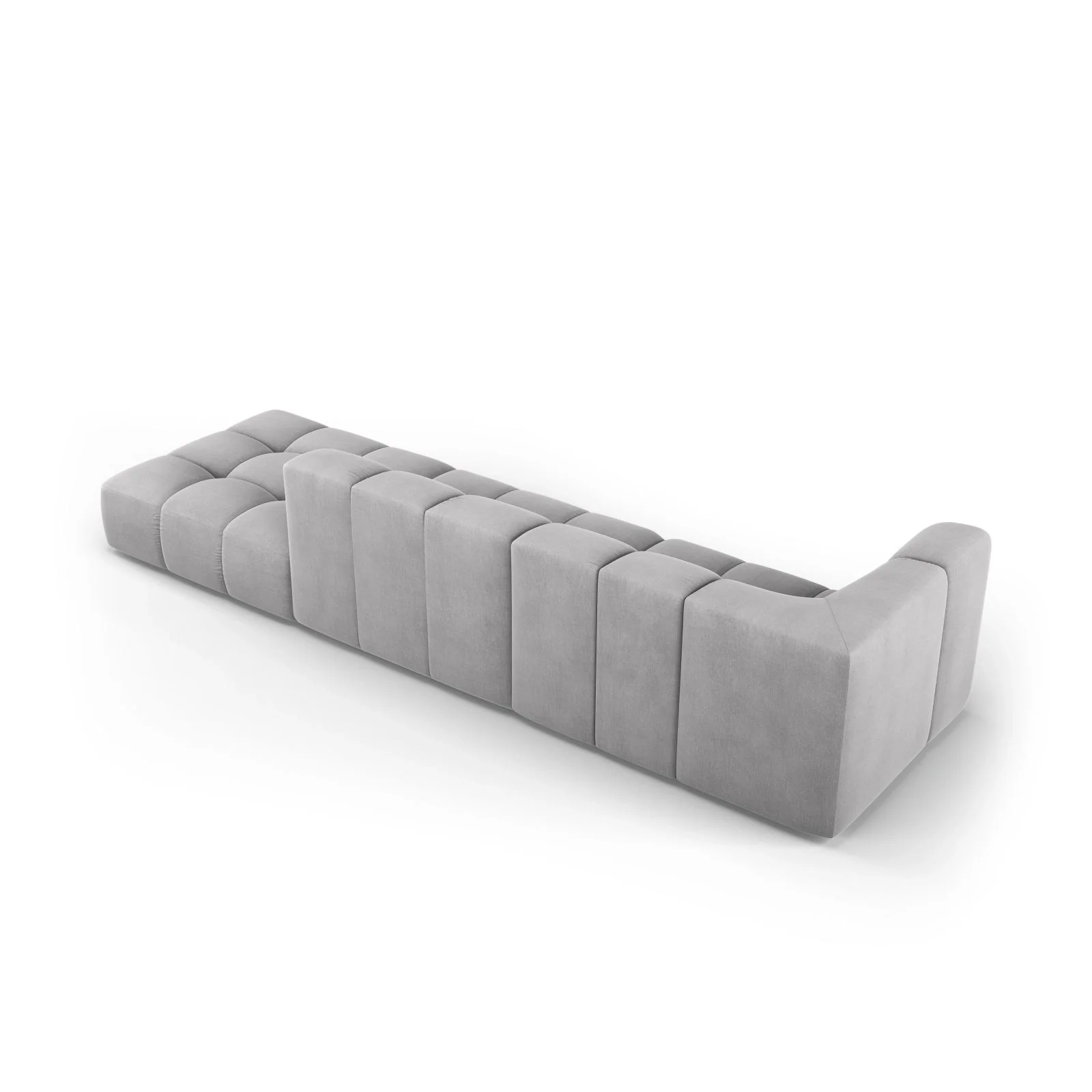 Moritz Modulares 4-Sitzer Sofa, Rechte Seite, aus Samt oder Chenille, 293x96 cm - Image 35