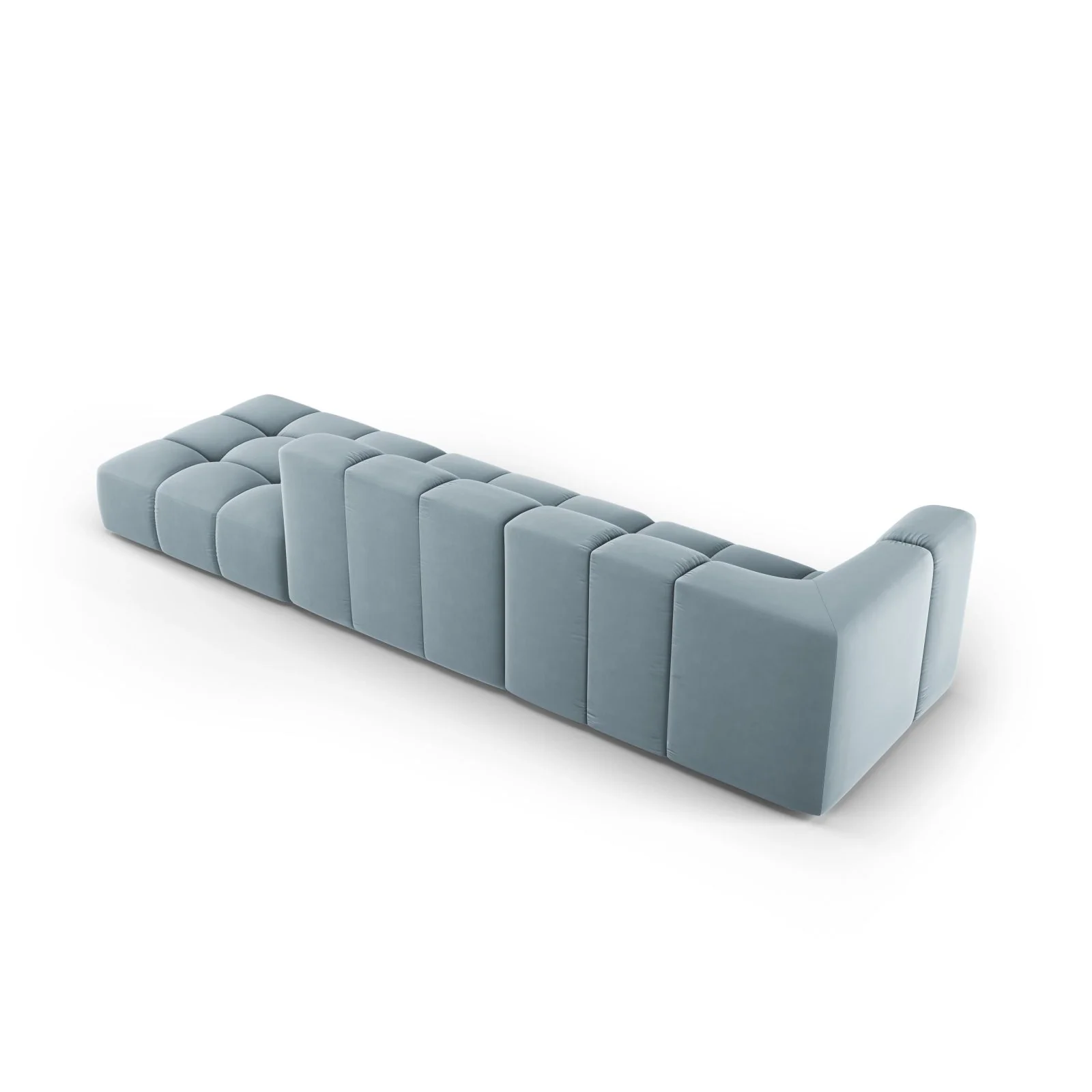 Moritz Modulares 4-Sitzer Sofa, Rechte Seite, aus Samt oder Chenille, 293x96 cm - Image 61